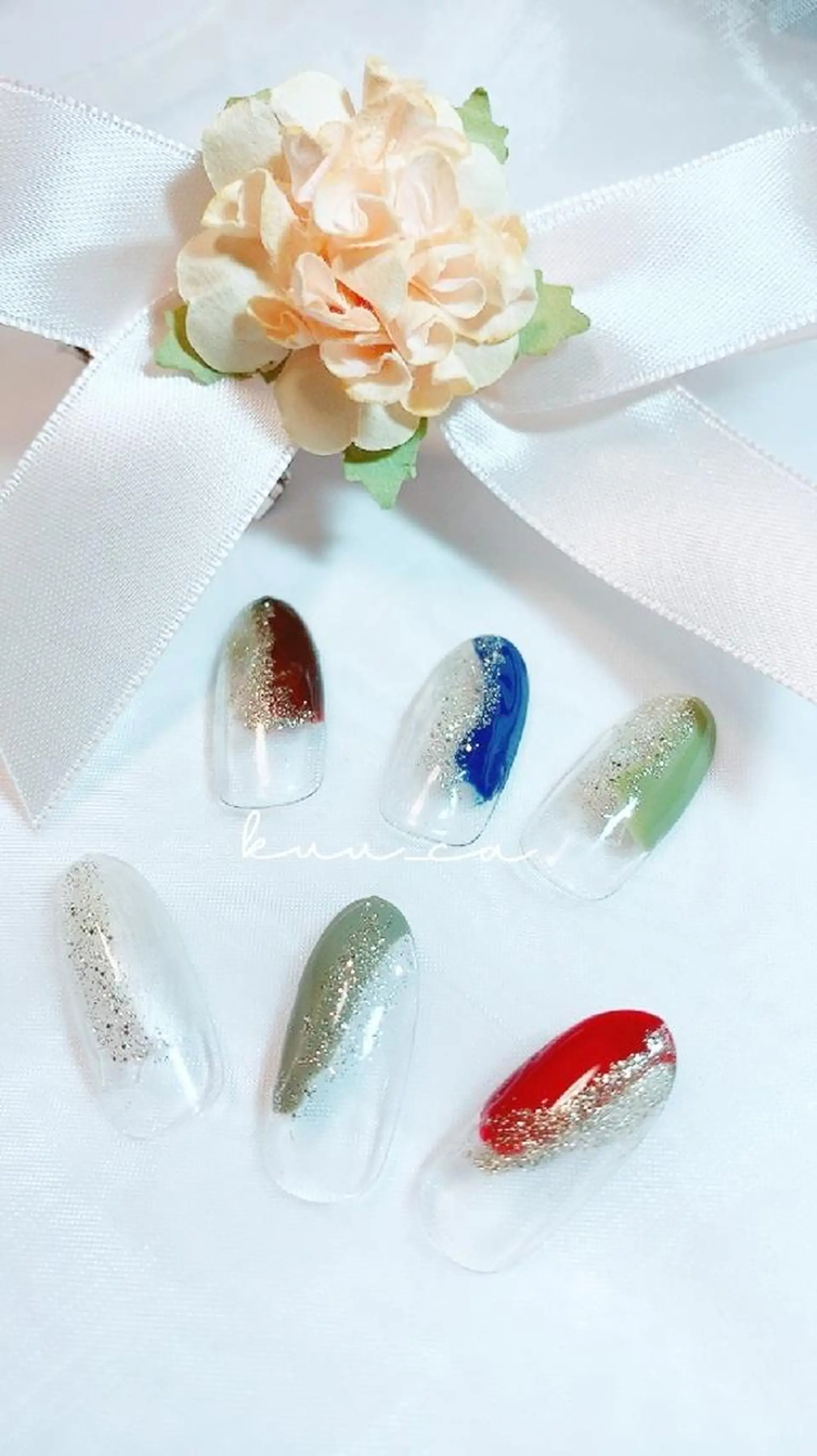ネイル クリアネイル ラメ(グリッター) nailsalon　 Natuのネイルデザイン