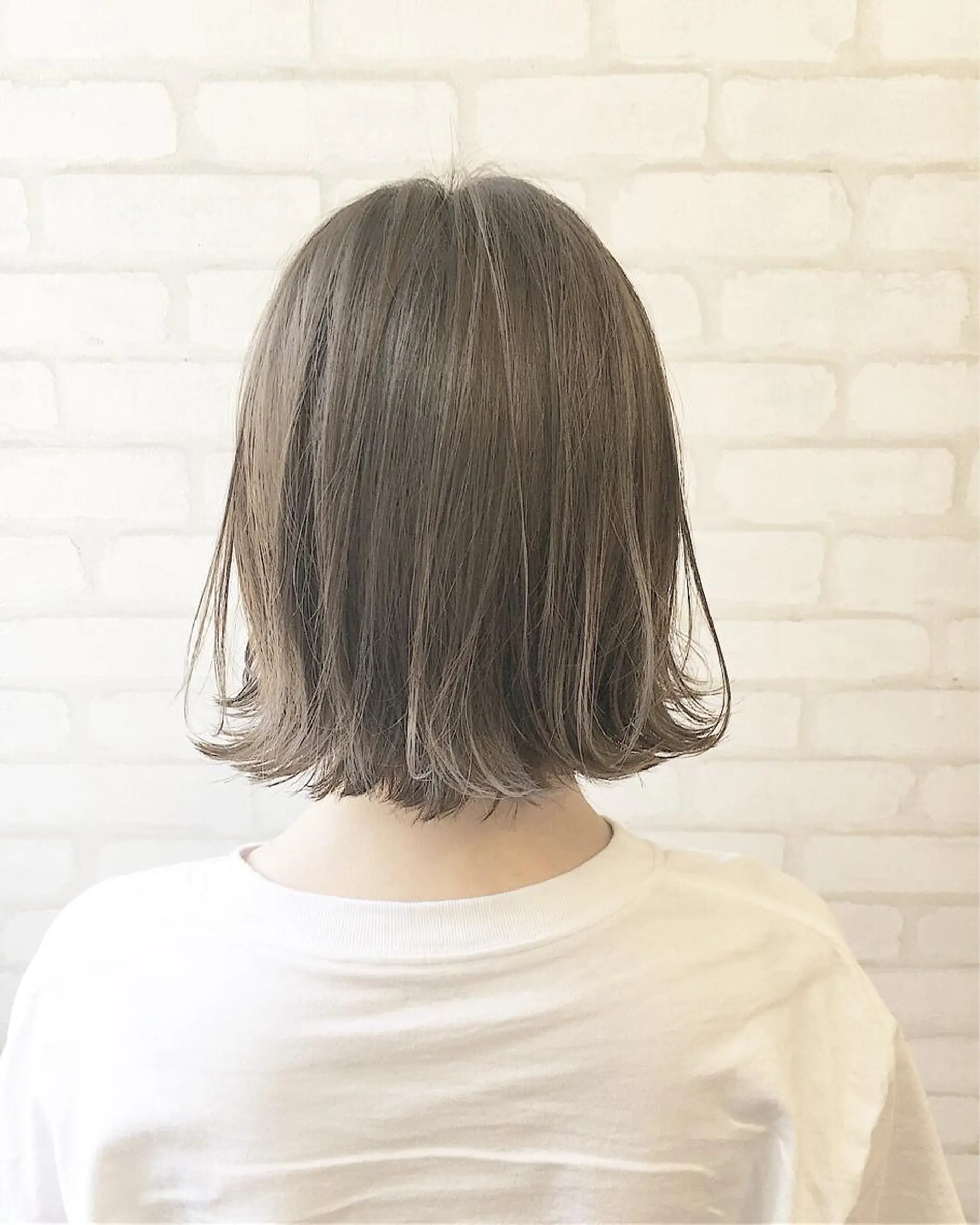 ミディアム カラー ヘアアレンジ グレージュ ヘアカラー トリートメント ヘッドスパ ✨艶髪✨透明感✨ 山内大樹のヘアスタイル
