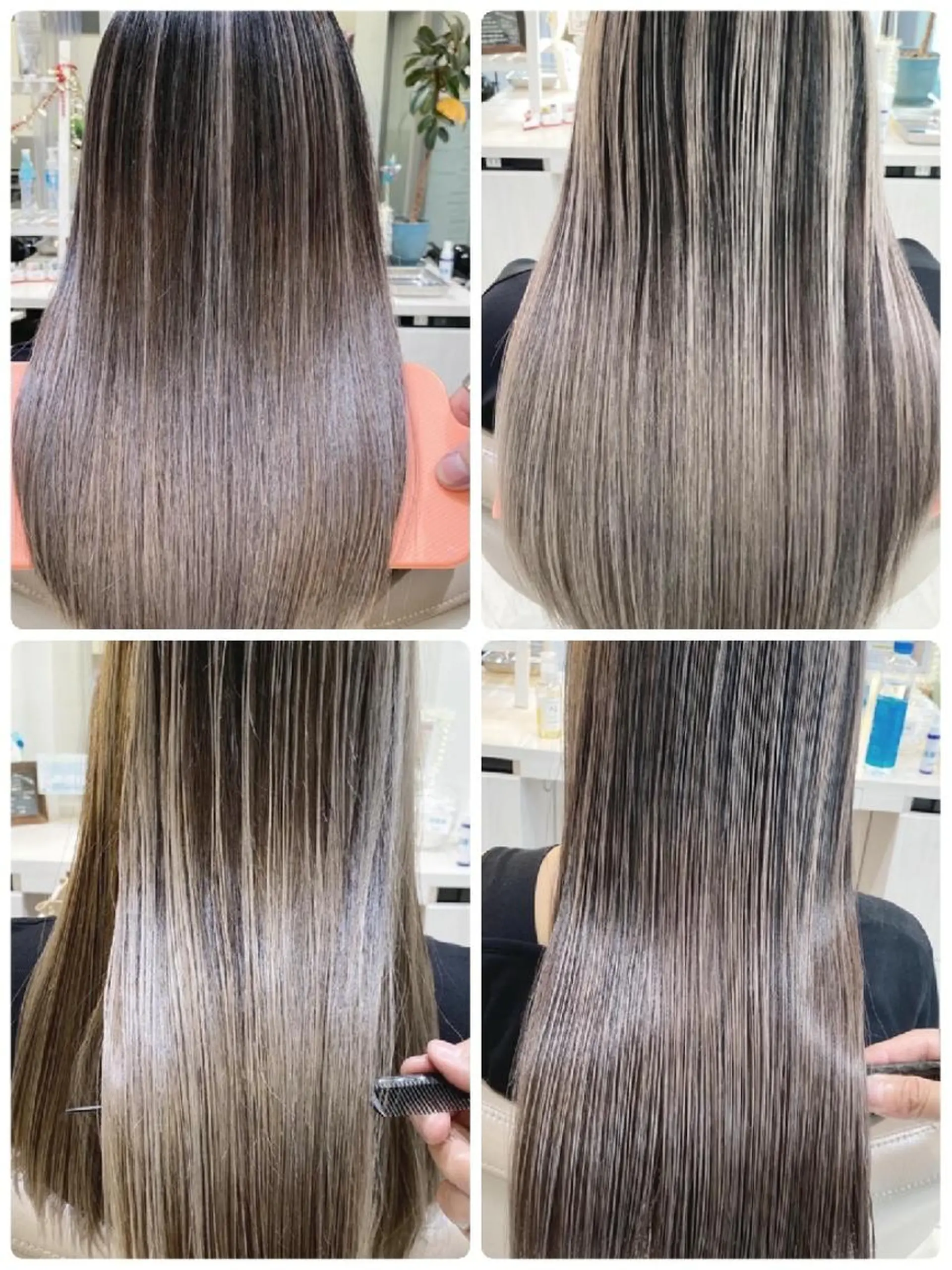 セミロング カラー 髪質改善 ＡＳＨ 大宮のヘアスタイル