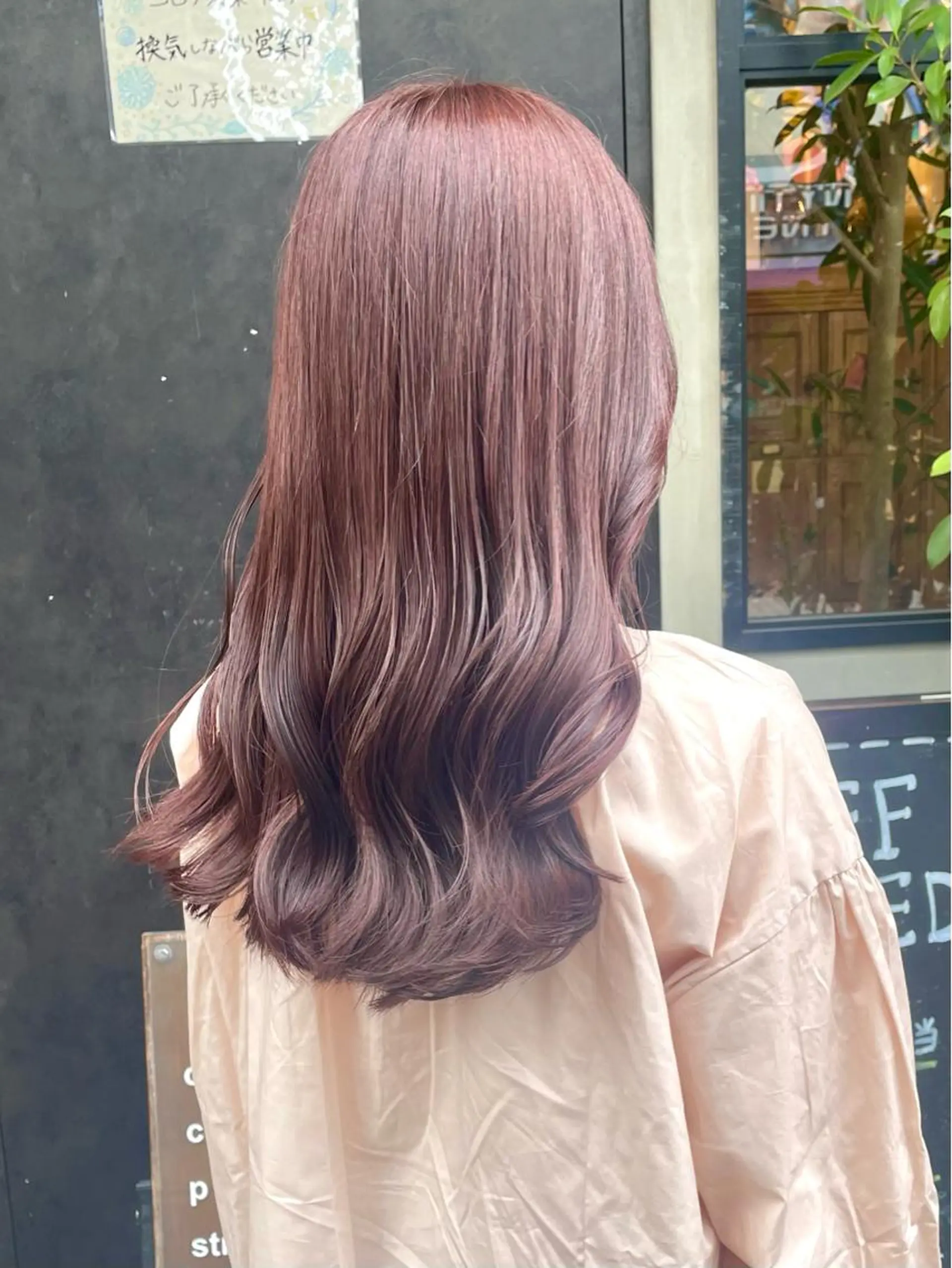 カラー ピンクカラー ヘアカラー トリートメント ヘアセット 竹内 春奈のヘアスタイル