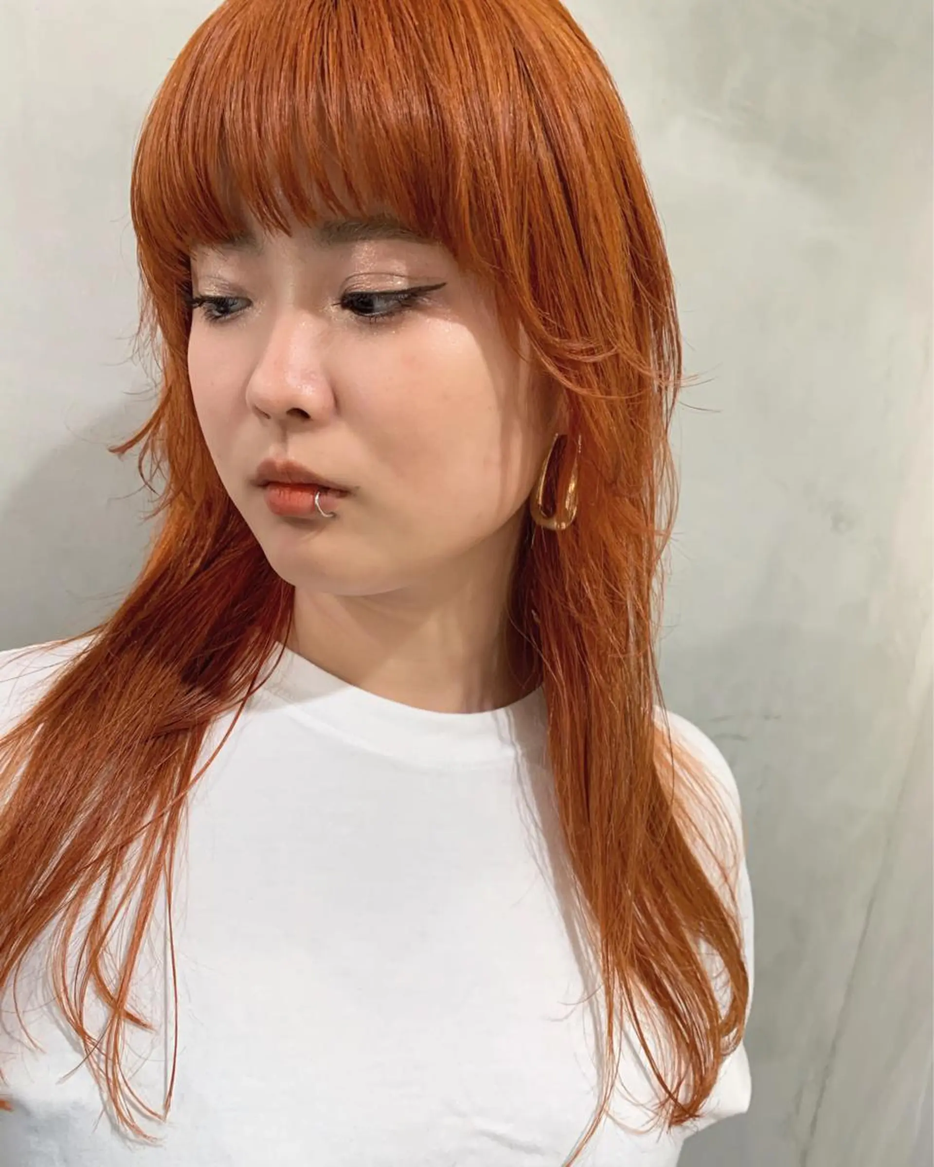 ロング カラー カット ヘアカラー トリートメント 優 作のヘアスタイル