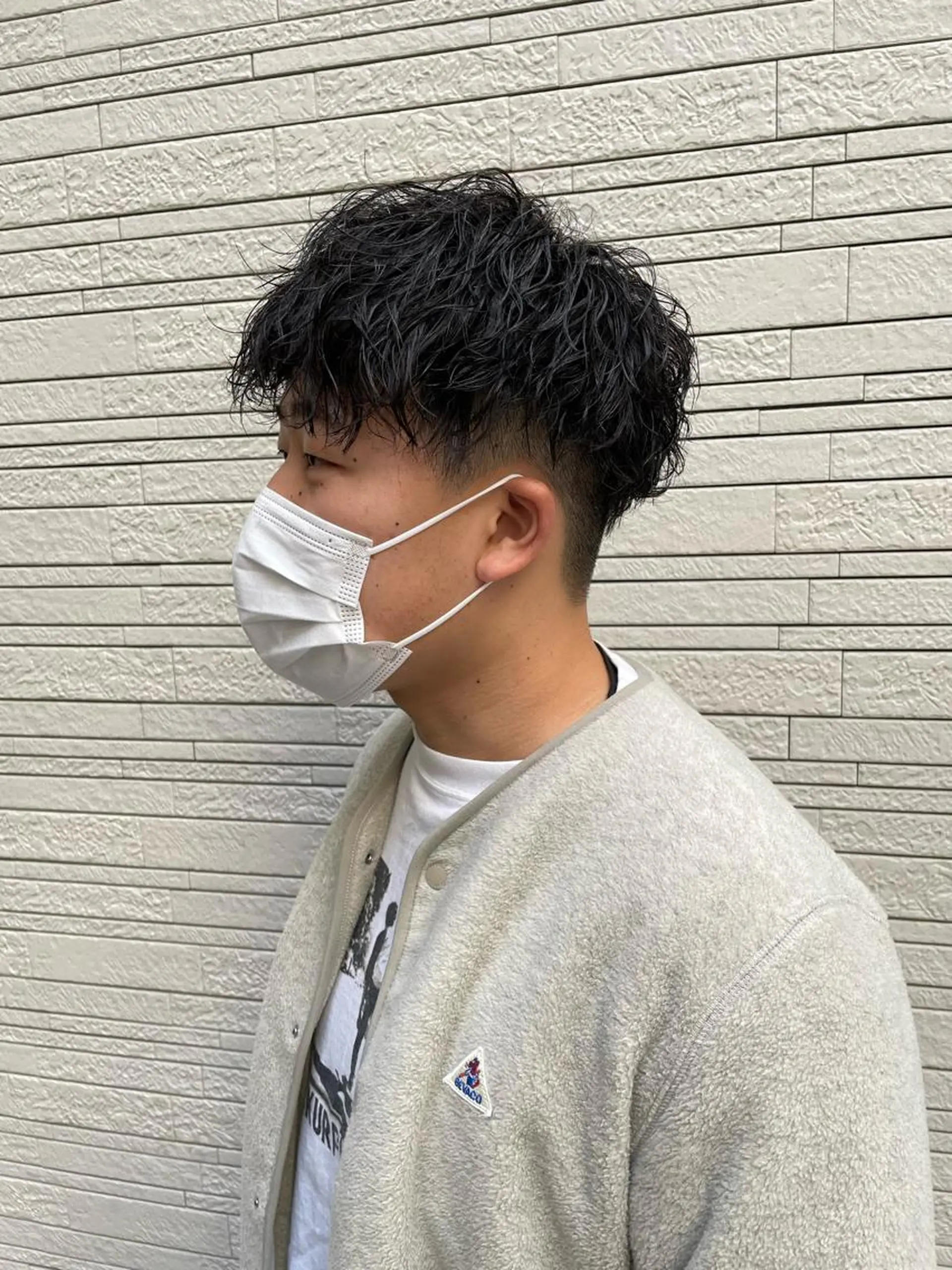 メンズ メンズブリーチ センターパート メンズ韓国風 マッシュ メンズパーマ フリーランスシェアサロンルレイル所属・心斎橋/メンズ /ルレイル/地形真希のヘアスタイル