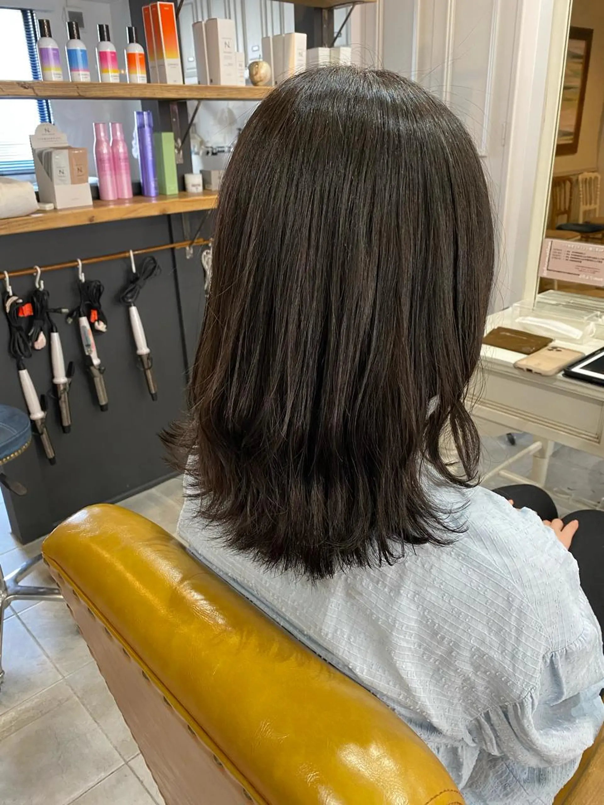 ミディアム 外ハネヘア SHIAN立川 及川望のヘアスタイル