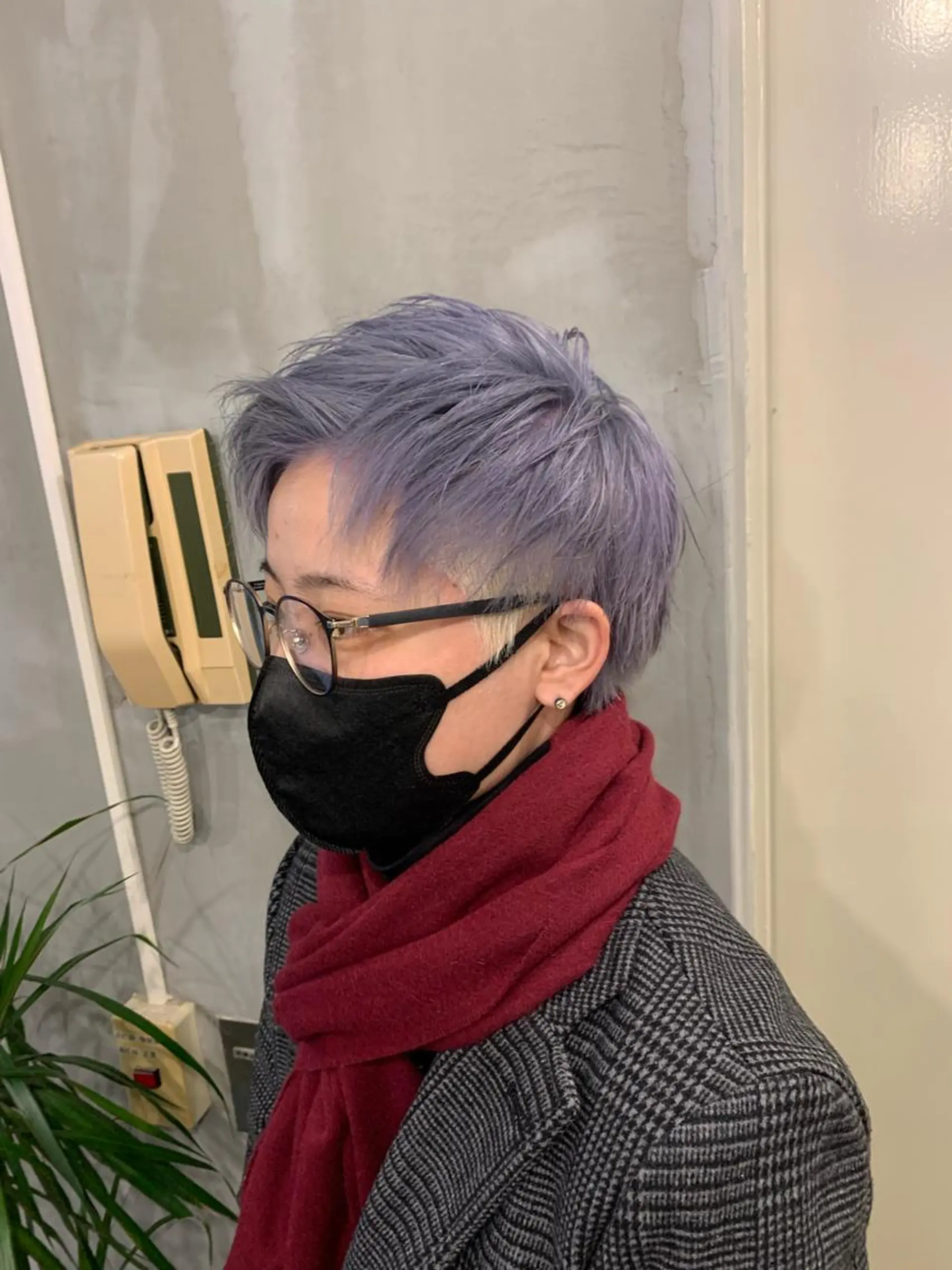 カラー メンズ デザインカラー 🫧顔まわりレイヤー カット🫧🧼白石輝のヘアスタイル