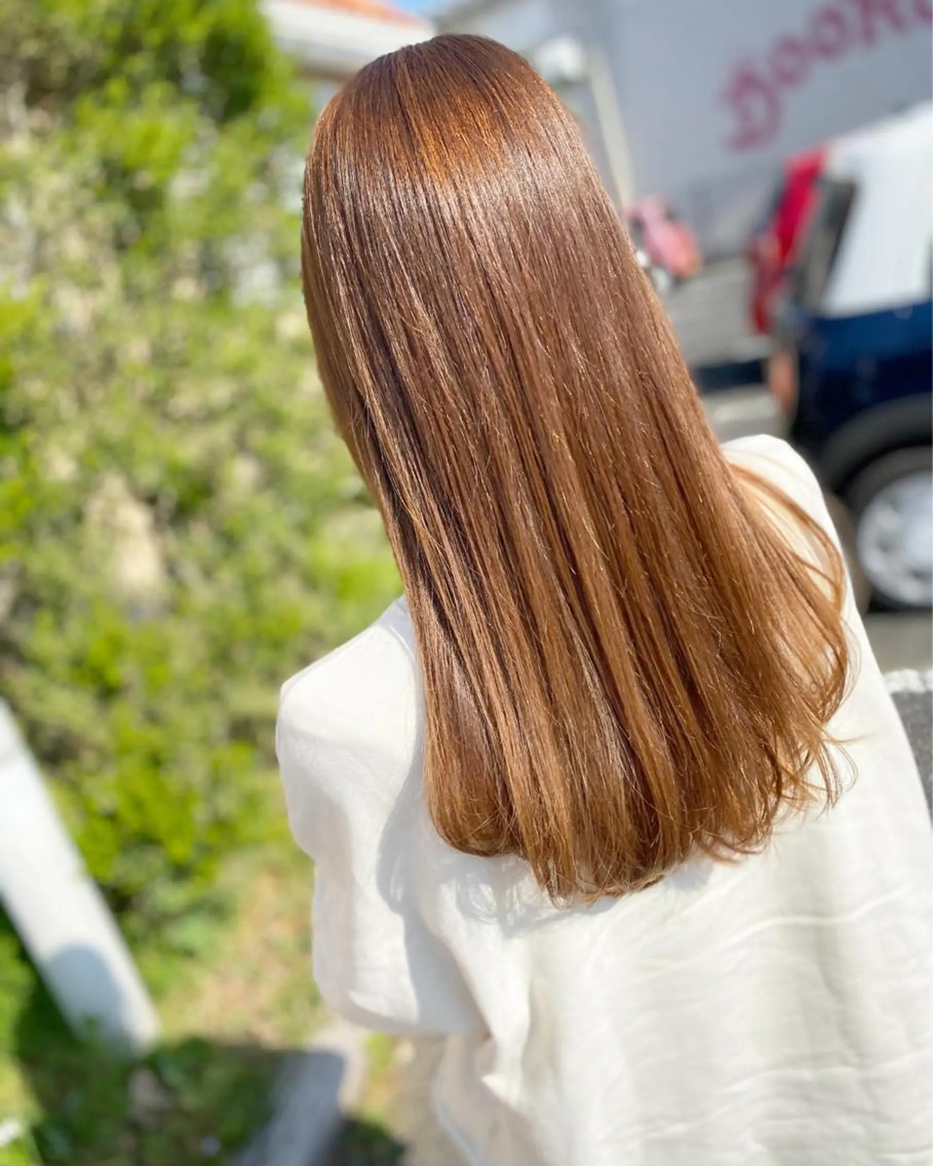 ロング カラー ベージュカラー 荒木 ひろかのヘアスタイル
