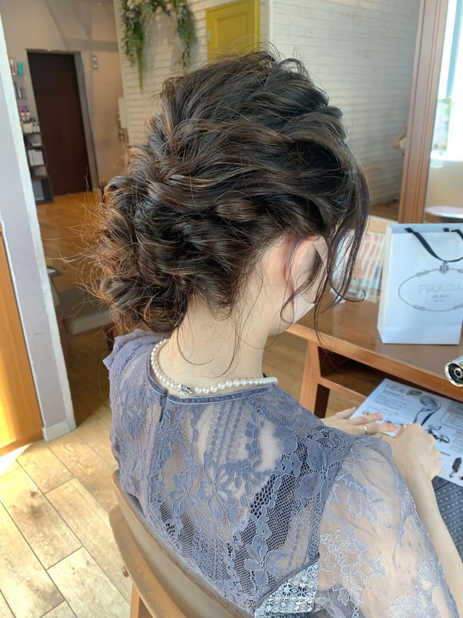 ヘアアレンジ 結婚式・ブライダル 髪飾り ヘアセット 顔周りカット/アレン ジ/カラー小野寺紗良のヘアスタイル