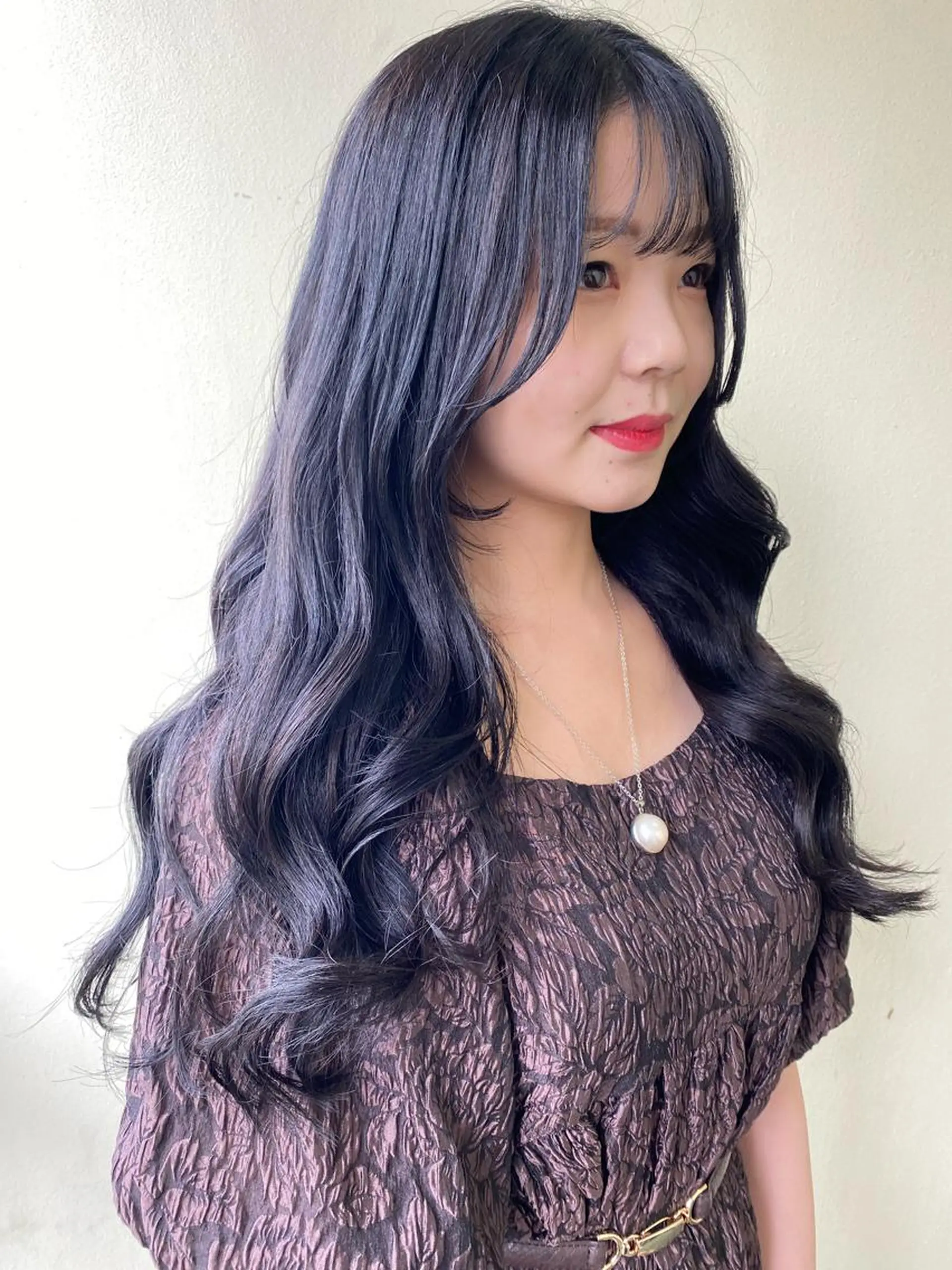 ロング カット ヘアカラー 韓国ヘア🇰🇷 SAYAのヘアスタイル