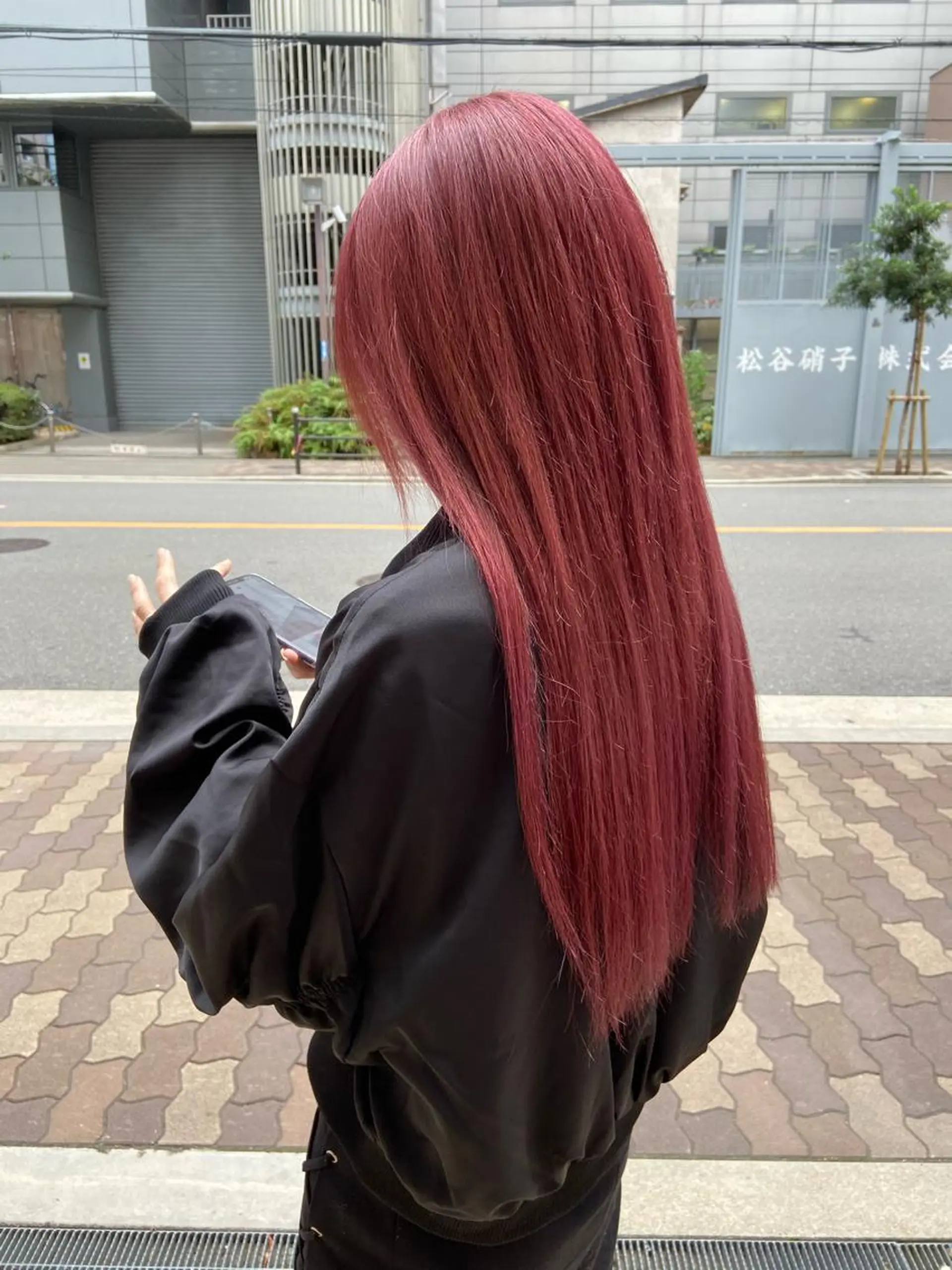 ロング カラー ブリーチ カット 縮毛矯正 WEG所属・韓国レイヤー/艶髪 WATSUKIのヘアスタイル