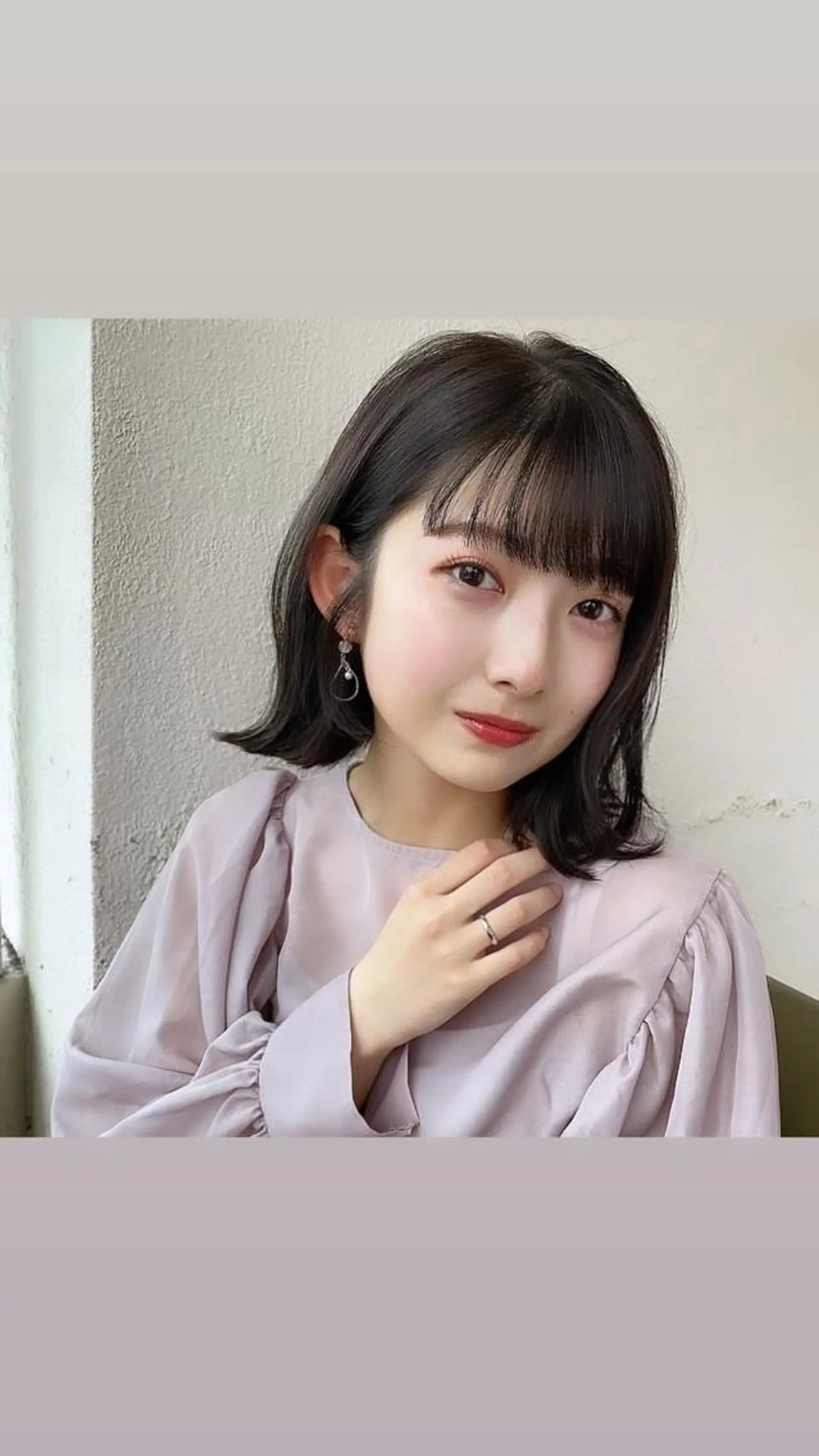 ミディアム カラー ミディアムパーマ 透明感カラー グレージュ ボブ 韓国風ヘア カット ヘアカラー トリートメント 髪質改善/ レイヤーカット金井翔のヘアスタイル