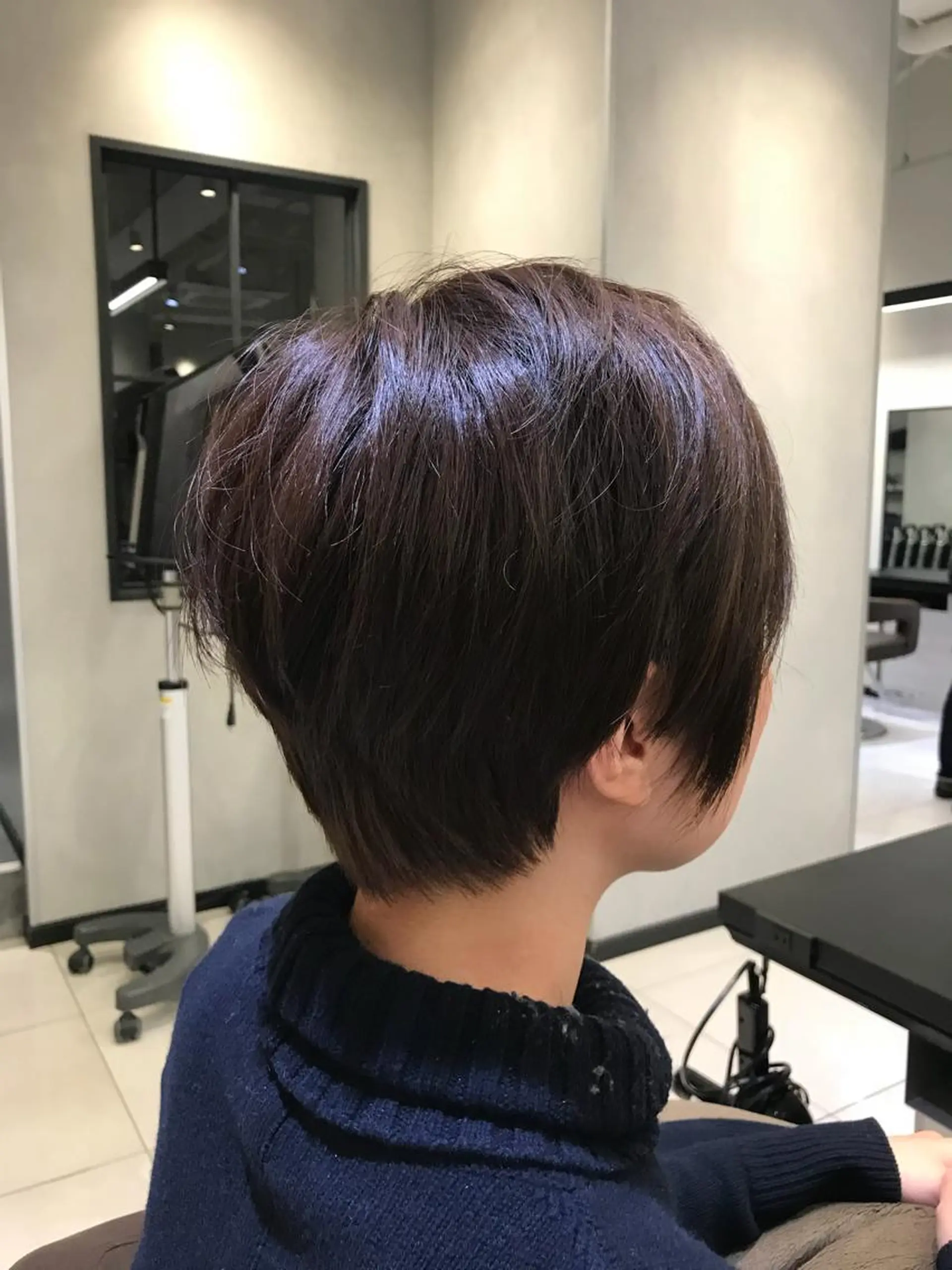 ショート カラー アッシュ アッシュブラウン ブラウンカラー ショートヘア Renatus店長 金子裕美のヘアスタイル