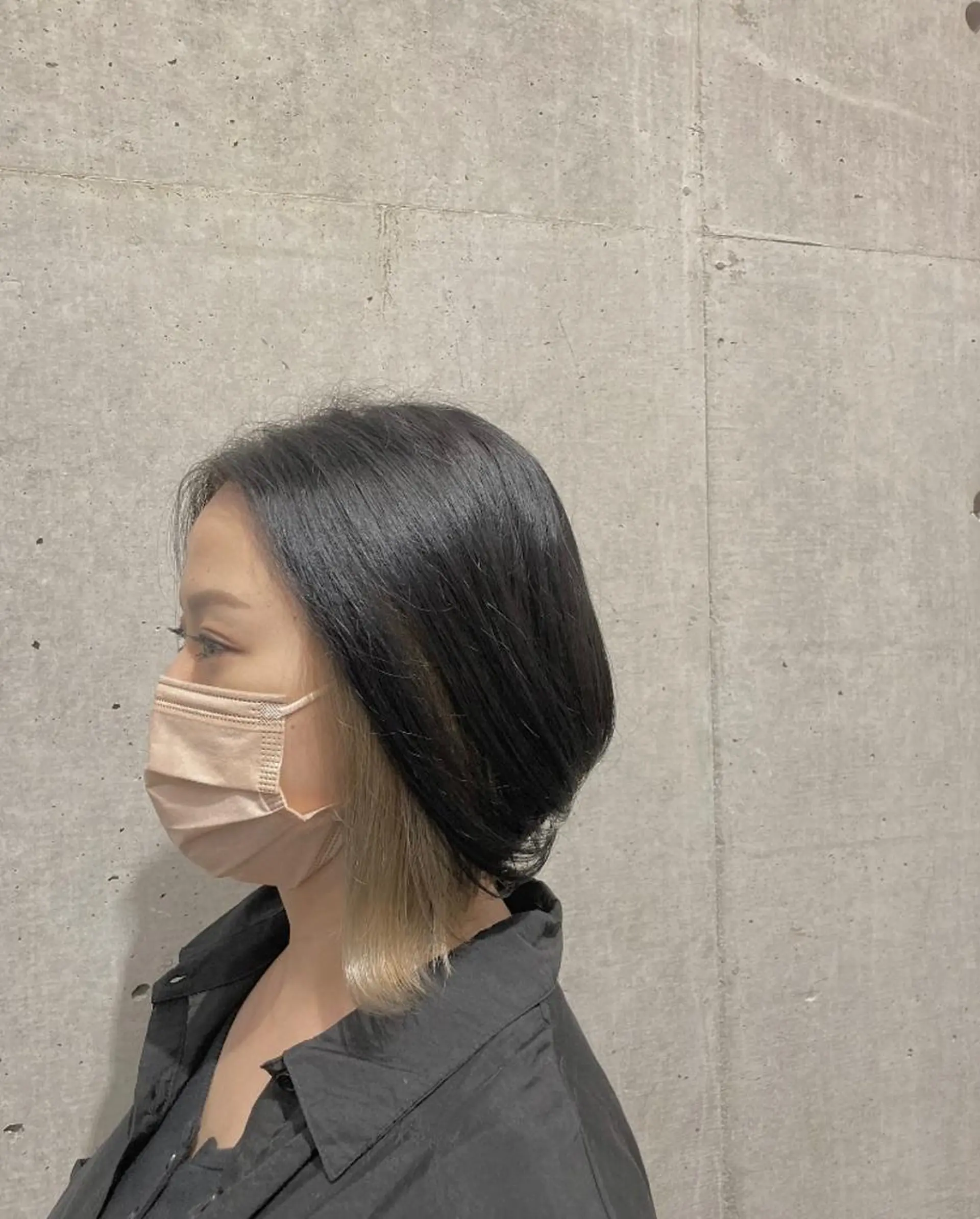 ミディアム カット ヘアカラー トリートメント は まべのヘアスタイル