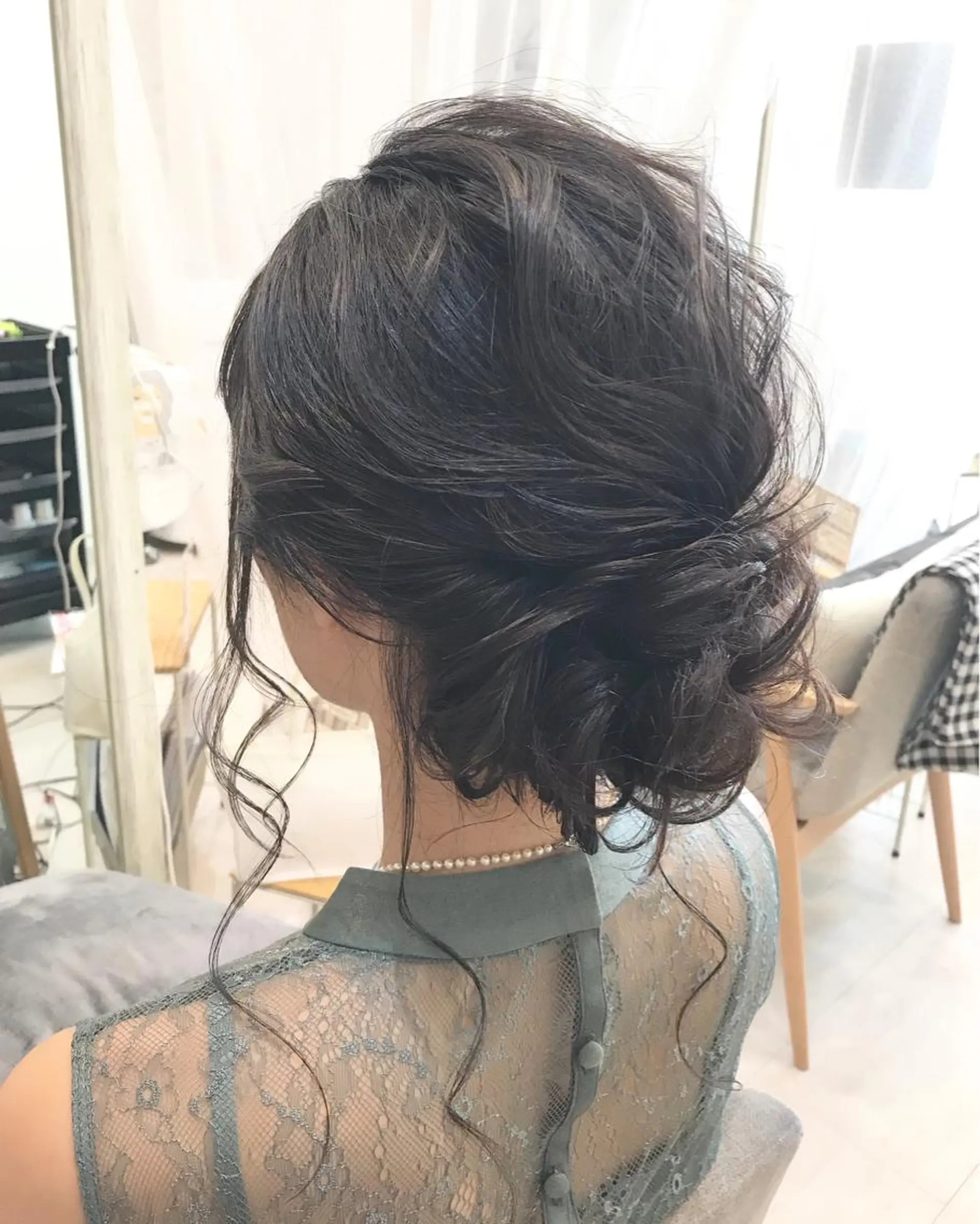 ロング ヘアアレンジ 結婚式・ブライダル ALVAREZ BARBER SHOP所属・takebuchi harukaのヘアスタイル