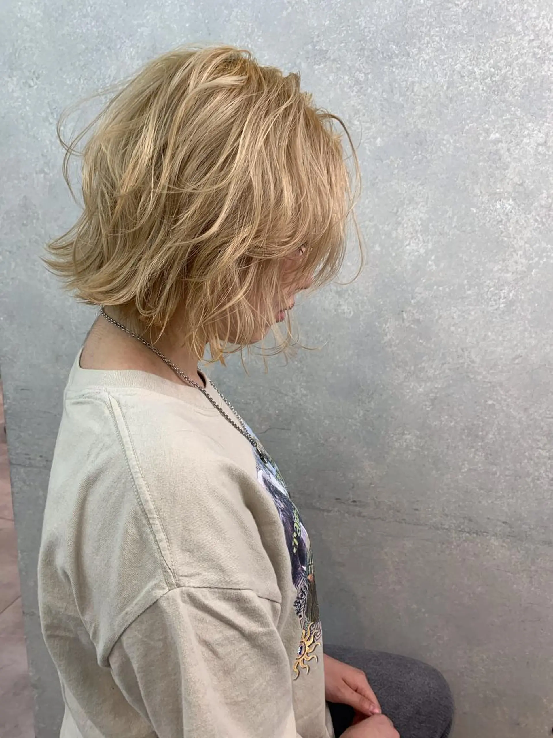 ショート カラー ヘアカラー 🇰🇷カルマパーマ kaito🇰🇷のヘアスタイル