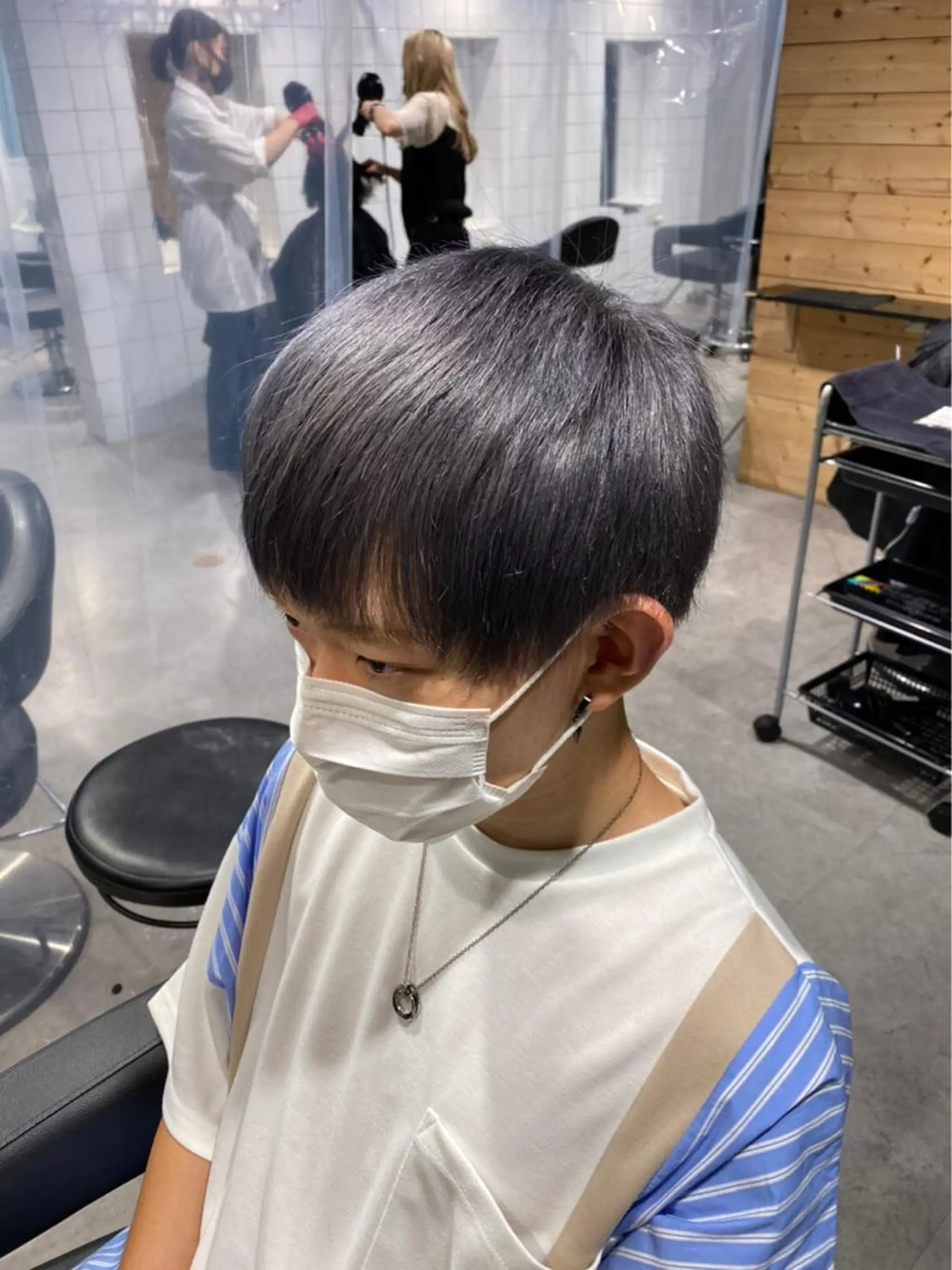 ミディアム カラー ヘアアレンジ ✨【公式】渋谷メンズ サロン BLUCK✨のヘアスタイル