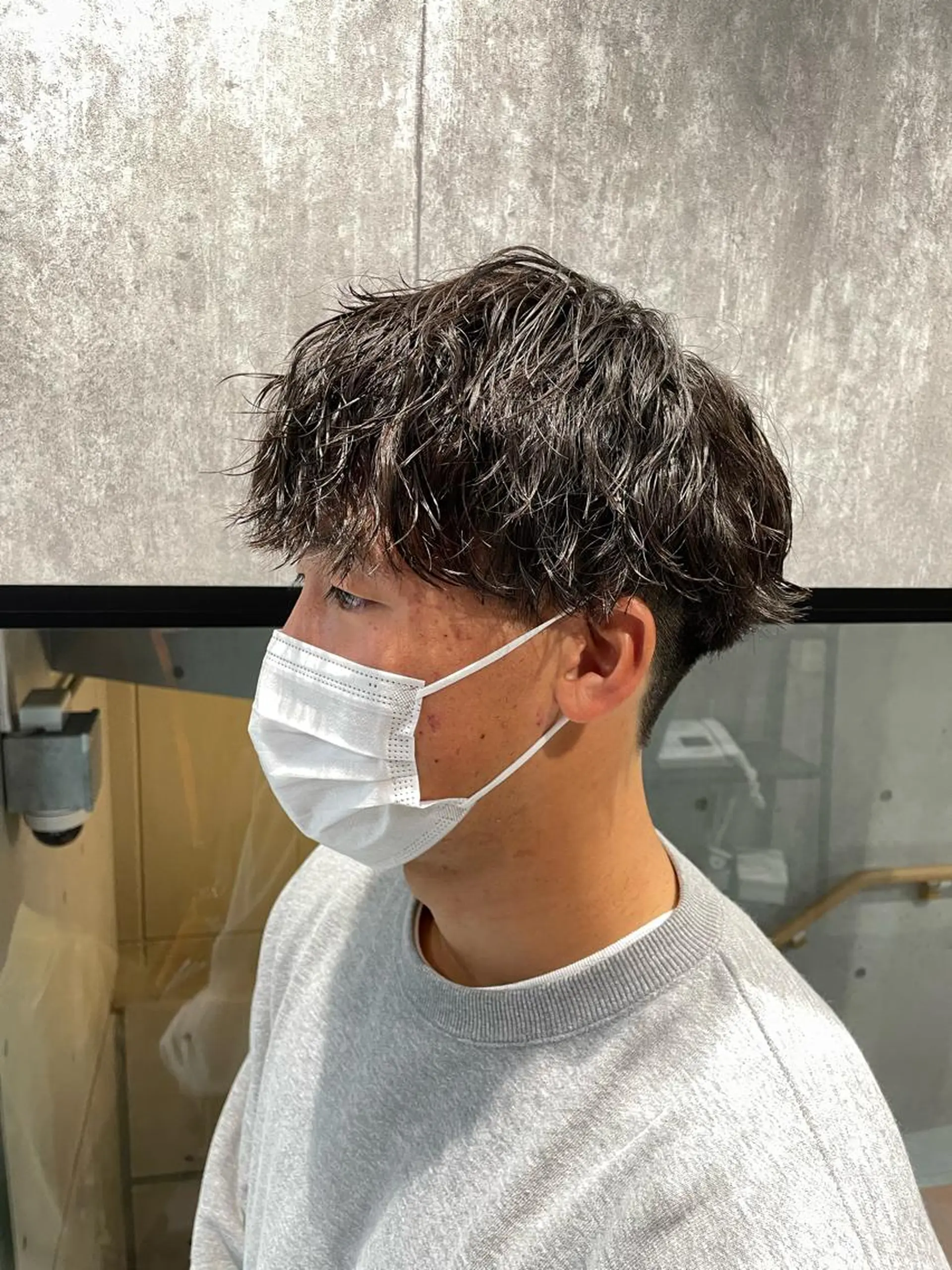 ショート カラー パーマ メンズ カット パーマ 🔥メンズ超特化🔥 青木海斗のヘアスタイル