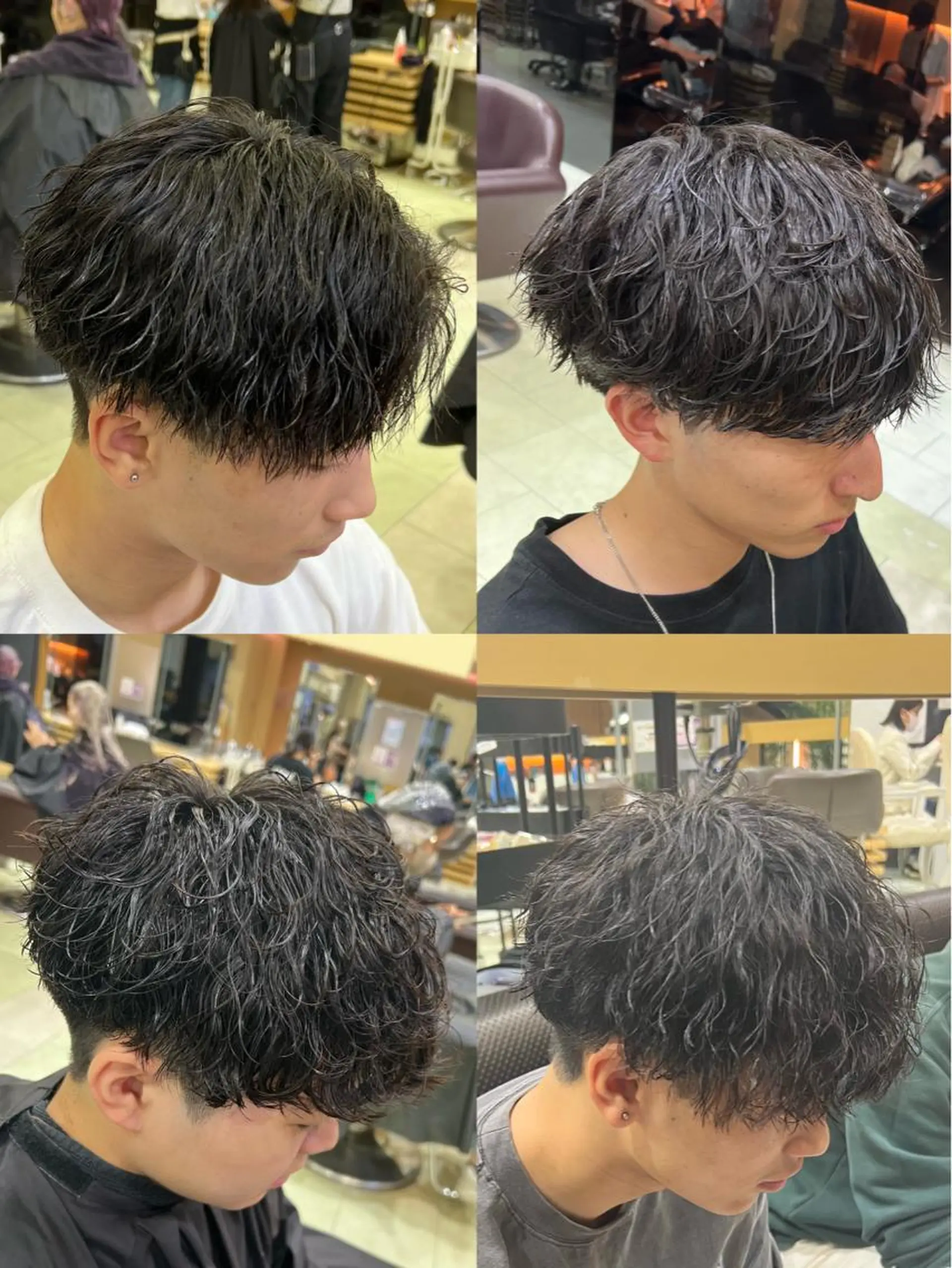 パーマ メンズ メンズパーマ 波巻きパーマ 韓国ヘアダウンパーマ シャドウパーマ/航太のヘアスタイル