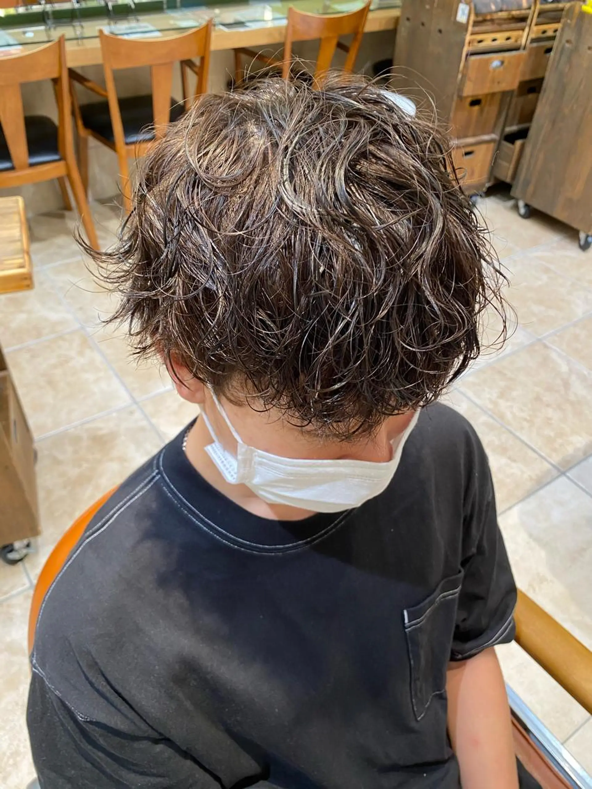 パーマ メンズ カット パーマ ✨店長 鈴木輝✨のヘアスタイル
