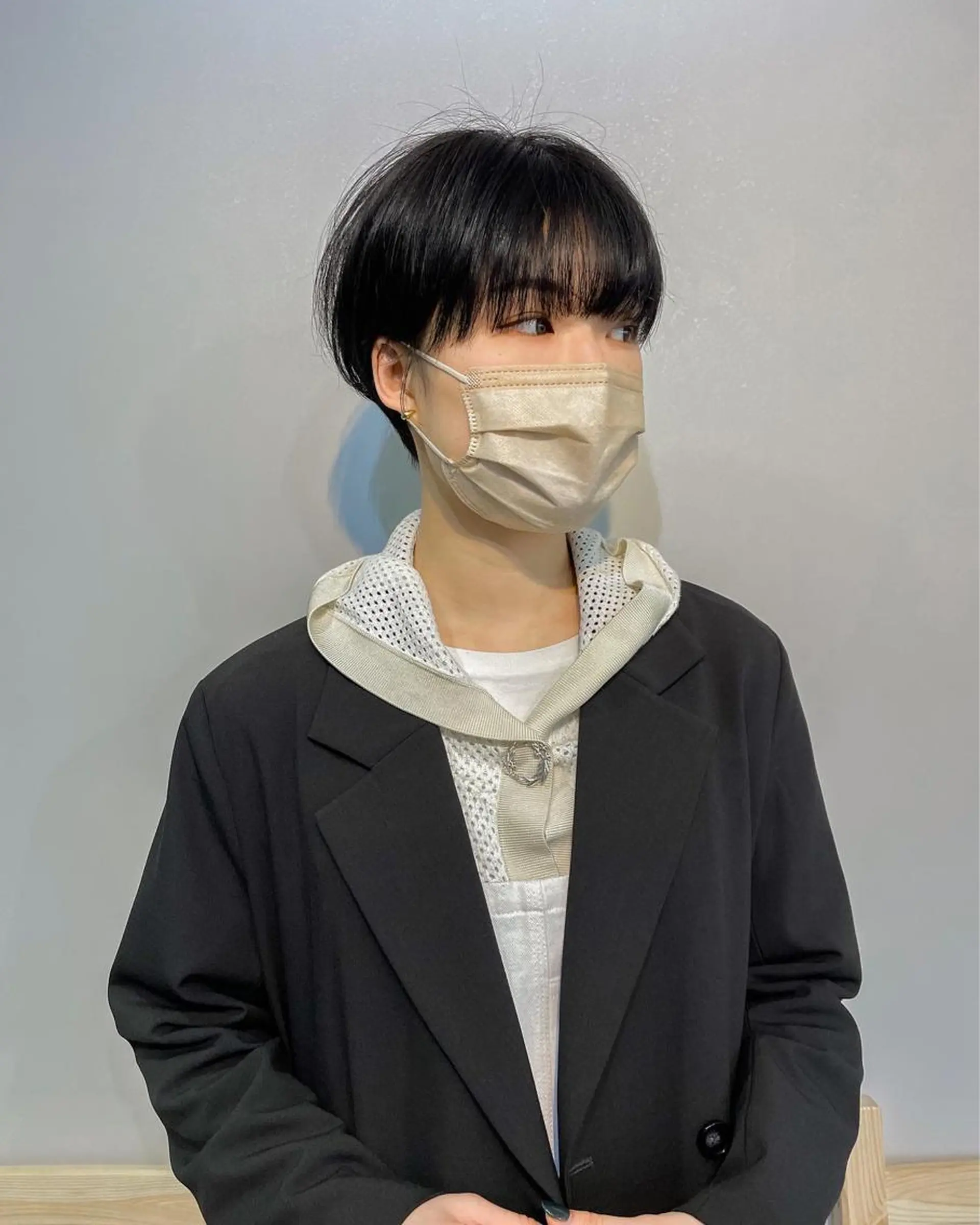 ショート カラー ショートヘア パーマ* 顔まわり似合わせのヘアスタイル