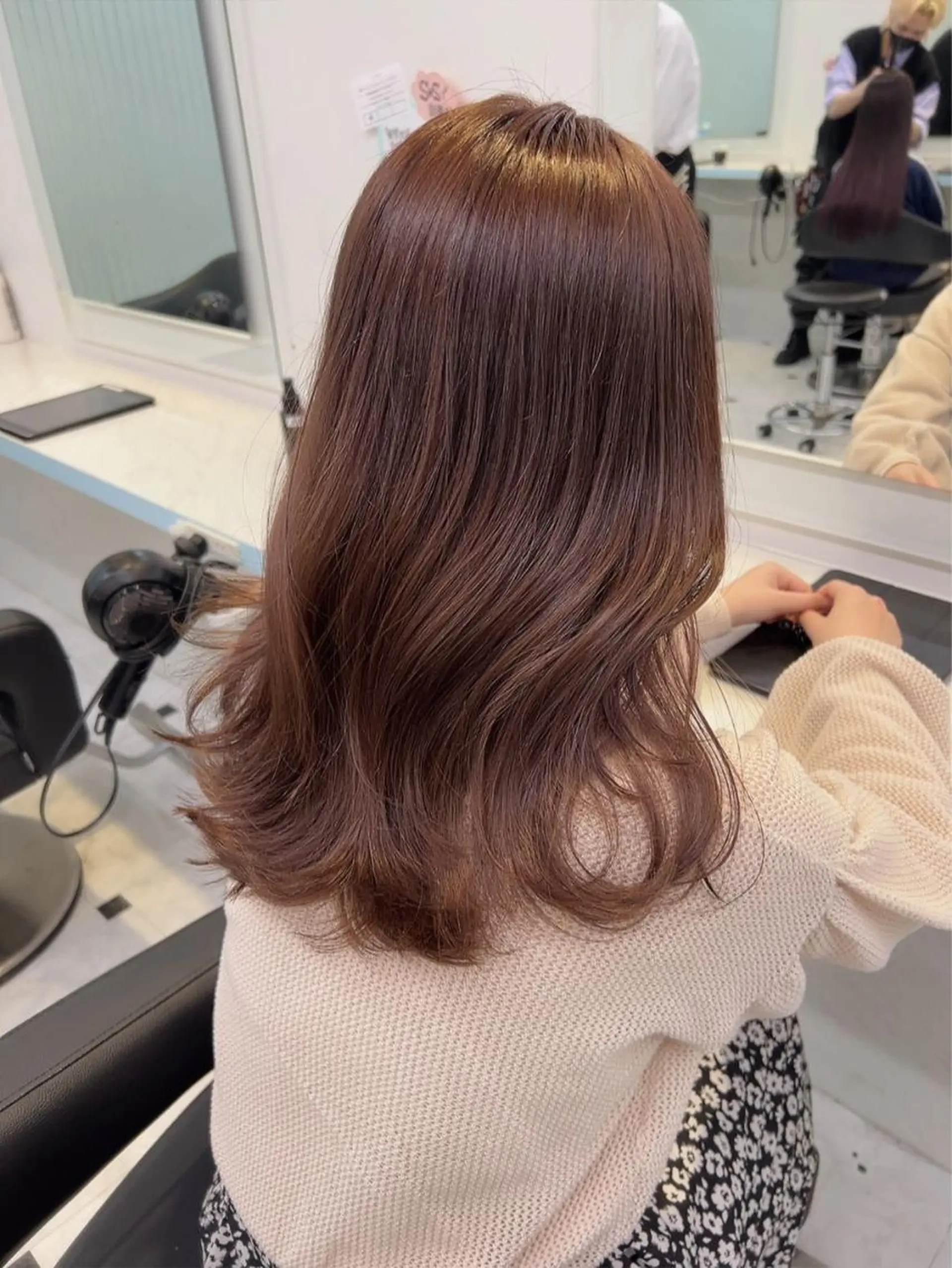 ミディアム カラー カット ヘアカラー トリートメント 🥞ベージュ系カラー 【すずきりほ】🥞のヘアスタイル