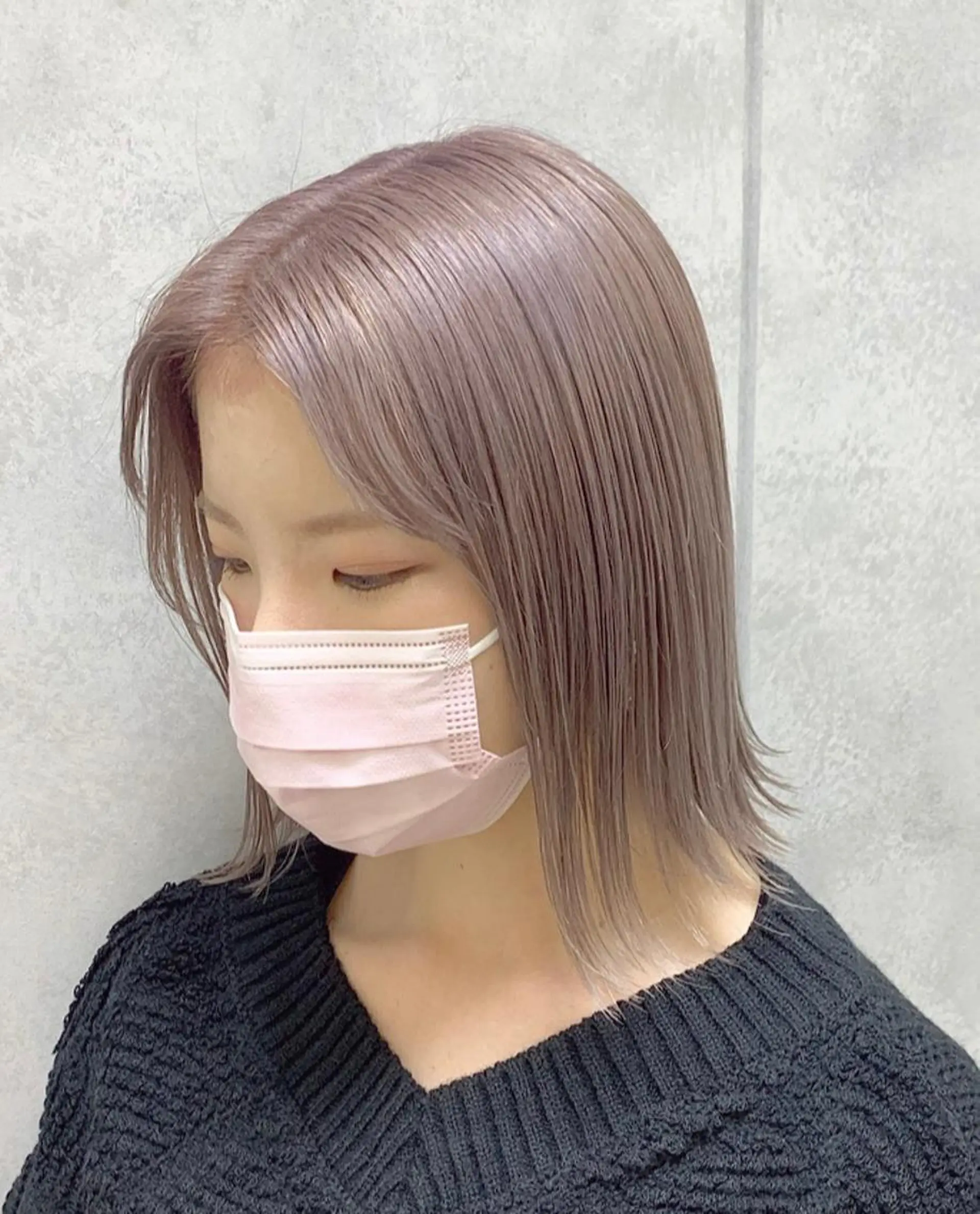 ミディアム カラー ベージュカラー ブリーチ ケアブリーチ ホワイトベージュ ブリーチソムリエ認定 梅田茶屋町Eir辻のヘアスタイル