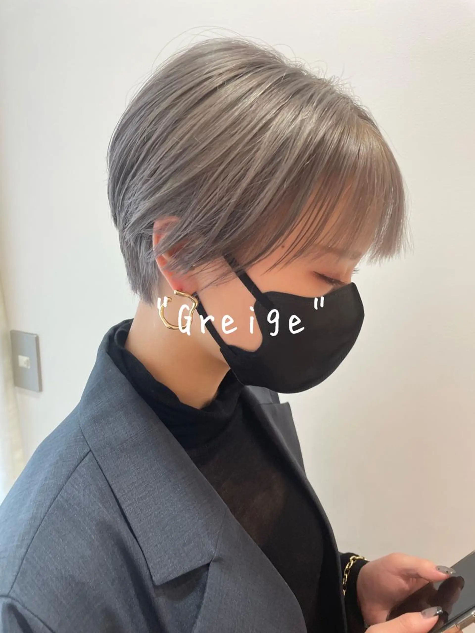 ショート カラー 増渕 駿介のヘアスタイル