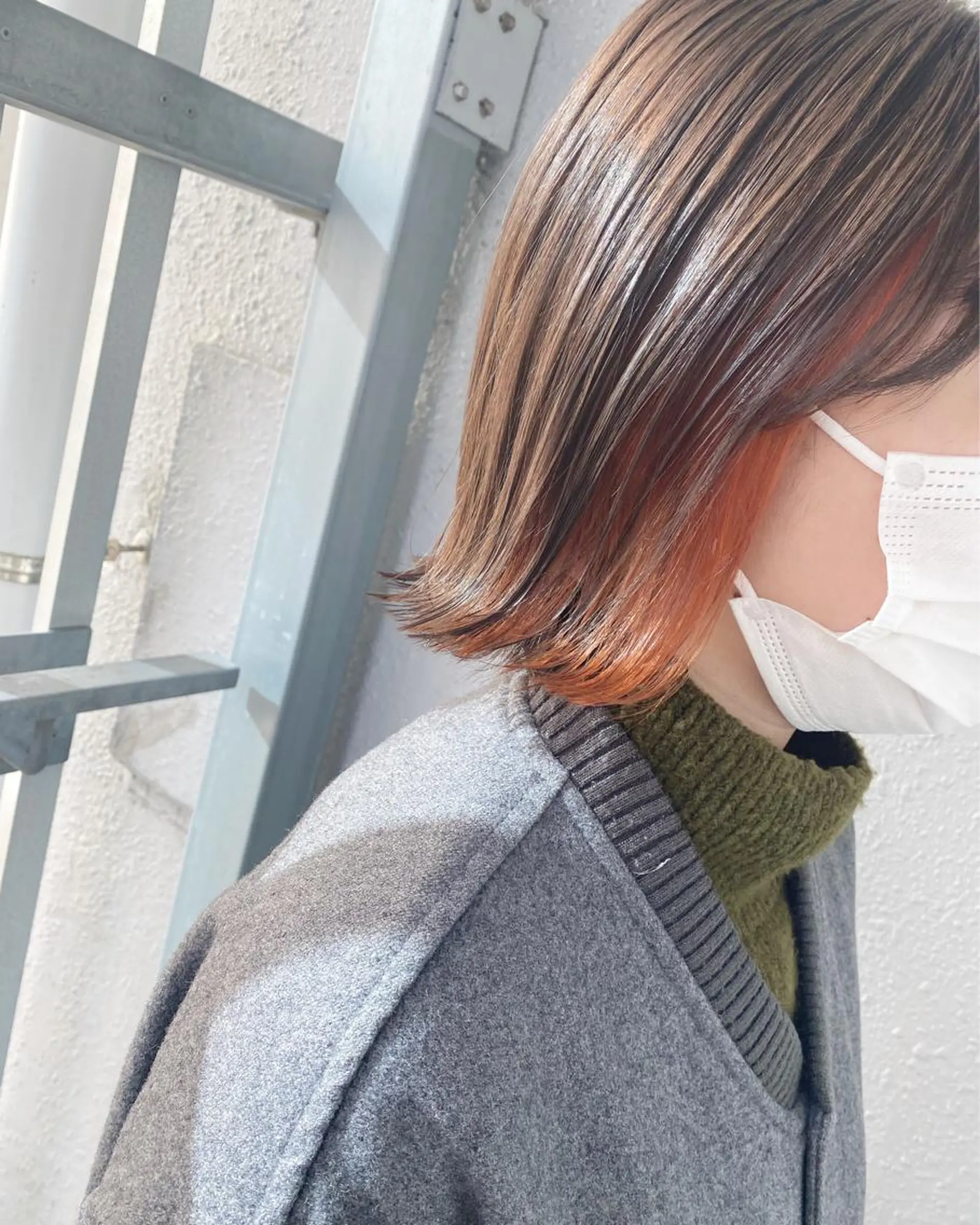 ミディアム カラー ヘアカラー トリートメント 後藤紗英/髪質改善 /オリーブベージュのヘアスタイル