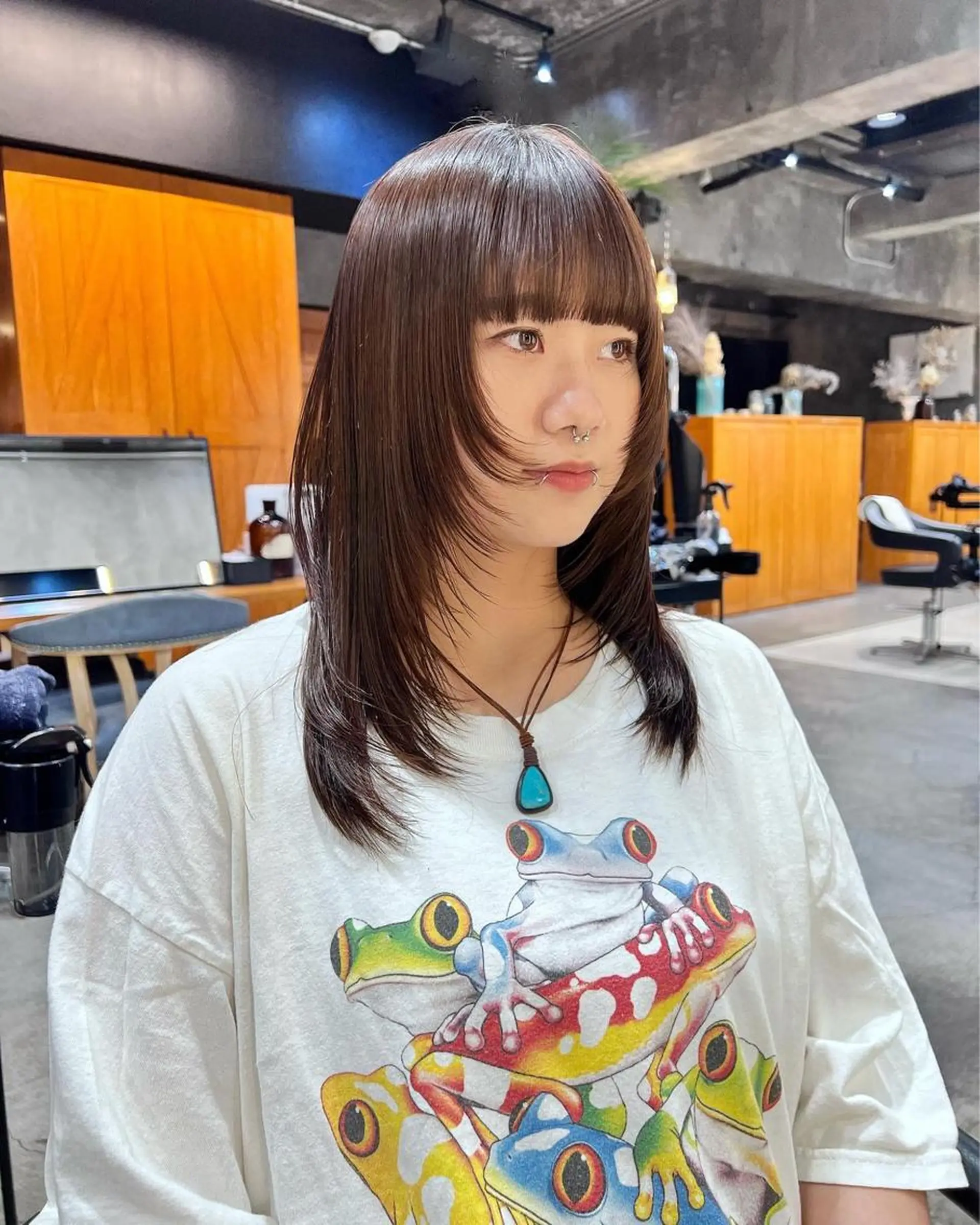 ロング カラー haco＋所属・圧倒的デザイン力 店長🎨RENAのヘアスタイル
