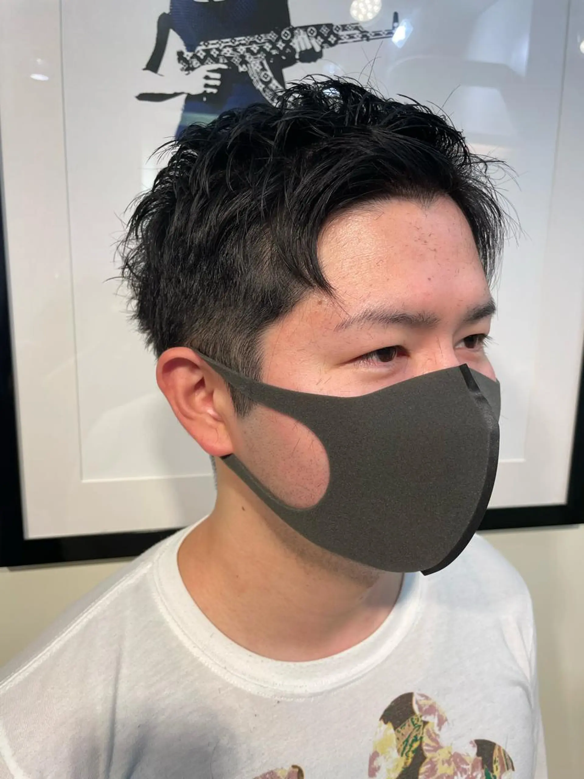 ショート メンズ アップバング 刈り上げ ショートヘア 塚田 銀太のヘアスタイル