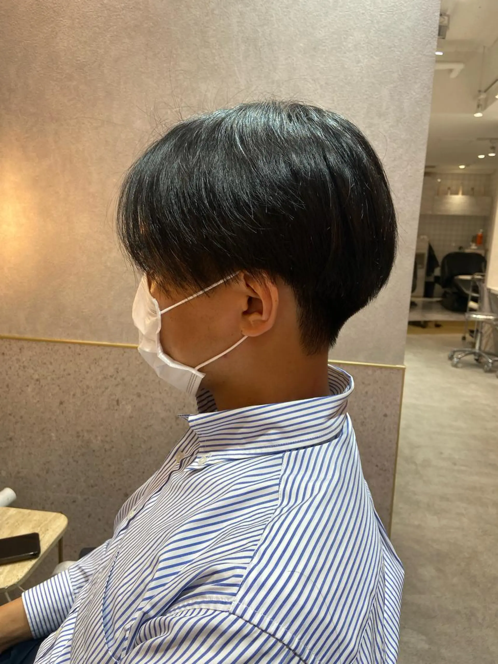 メンズ センターパート マッシュ 新宿/韓国ヘア 中明度カラー/かやのヘアスタイル