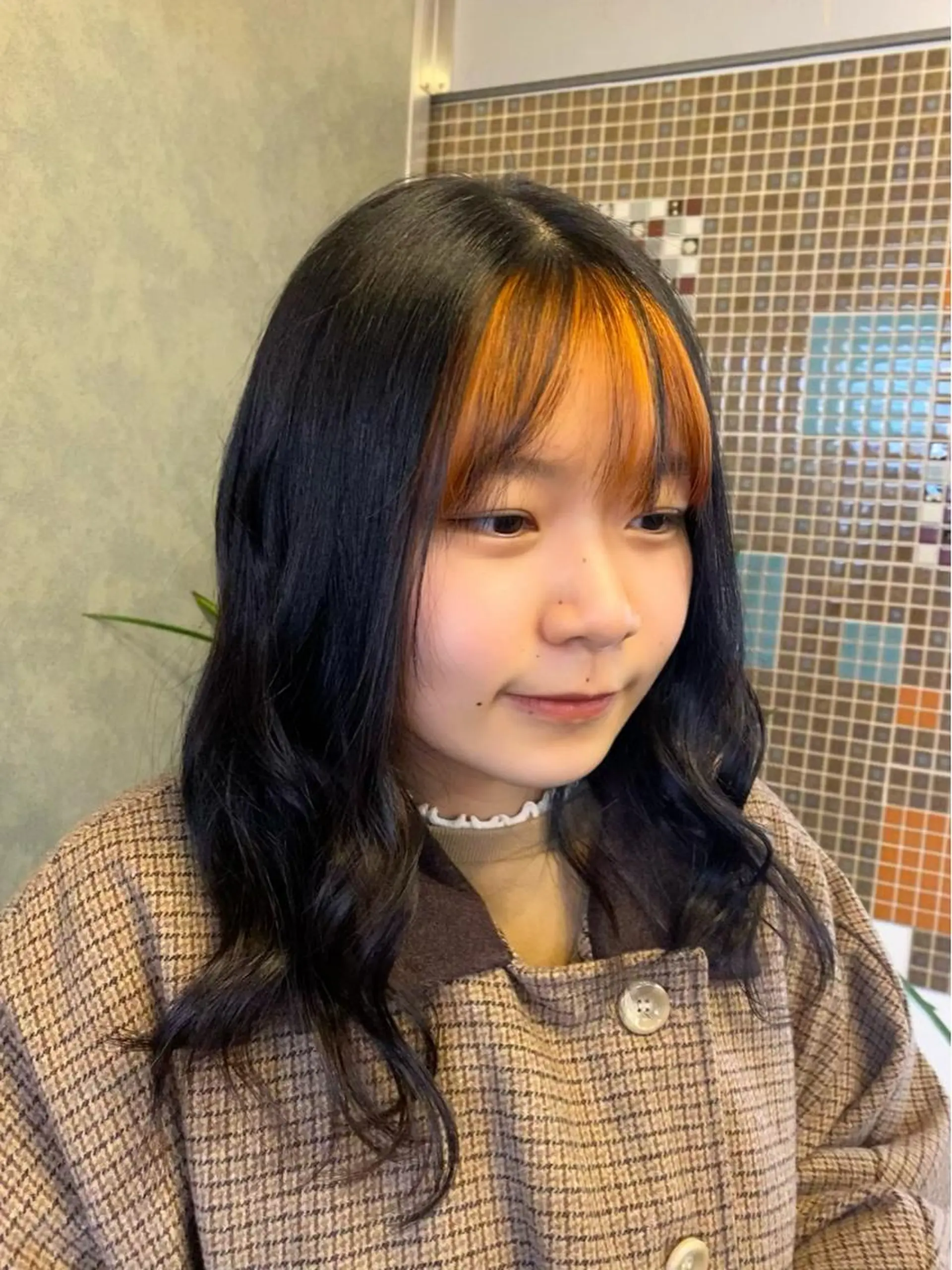 ミディアム ヘアカラー Un Fleur所属・立野 希沙のヘアスタイル