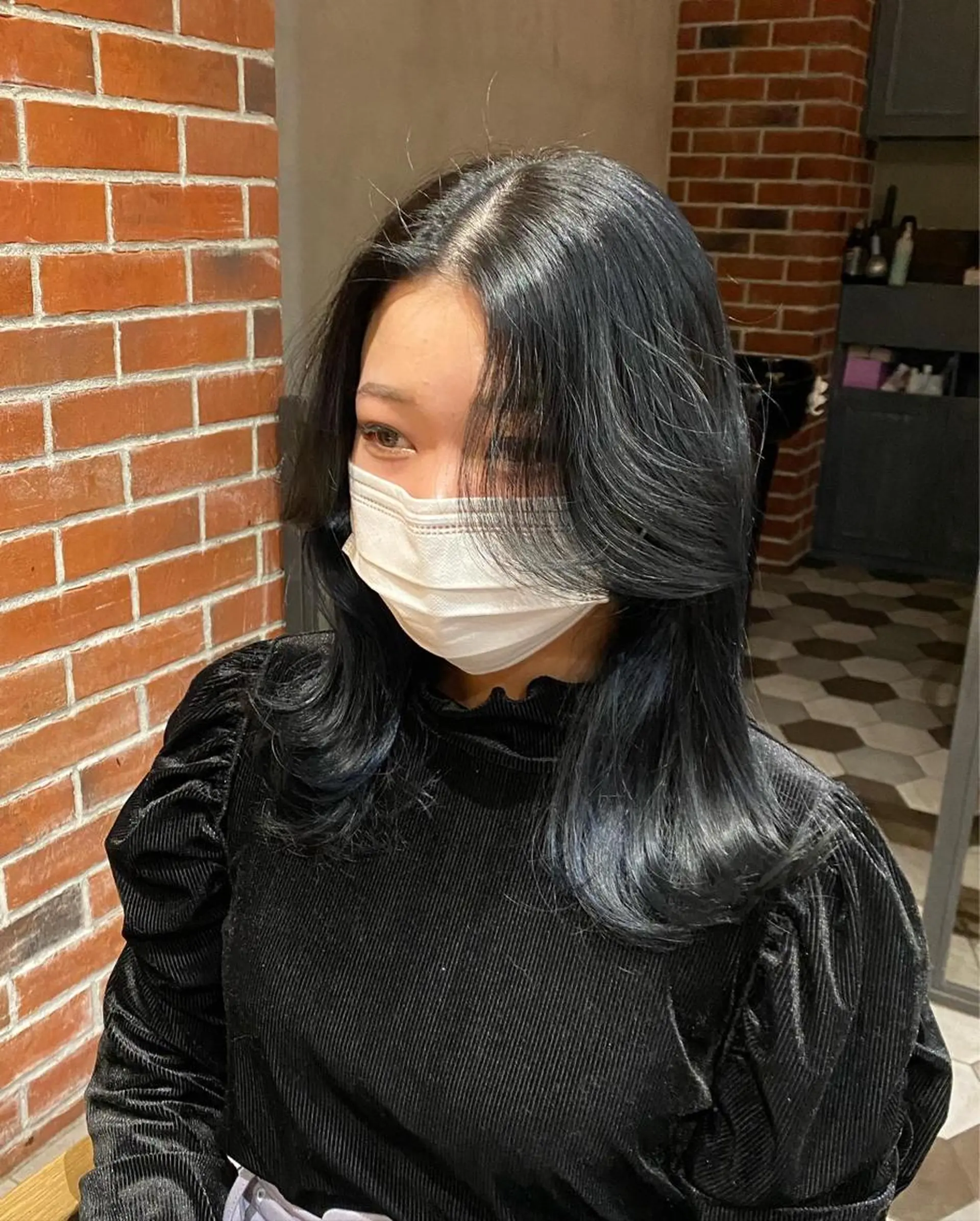 ロング カット ヘアカラー トリートメント 髪質改善韓国レイヤー SHIORI🦋のヘアスタイル