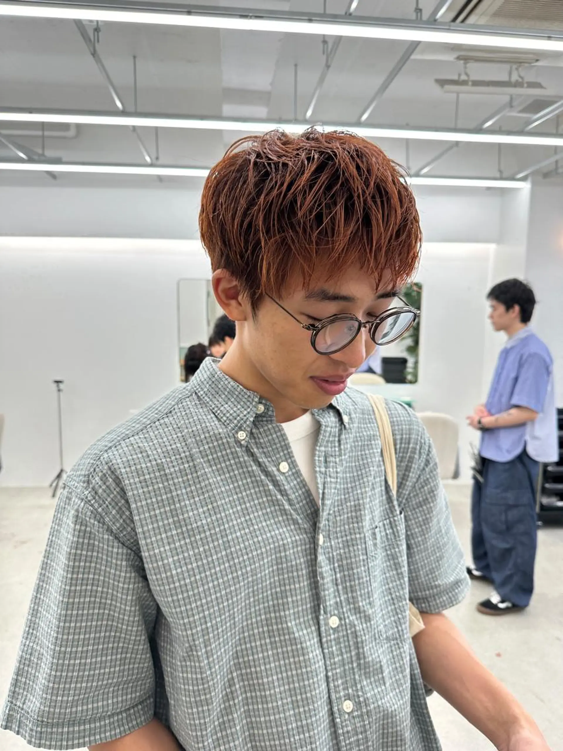 ショート カラー メンズ カット ヘアカラー トリートメント ボブ/レイヤー/ケア パーマ/リュウタのヘアスタイル