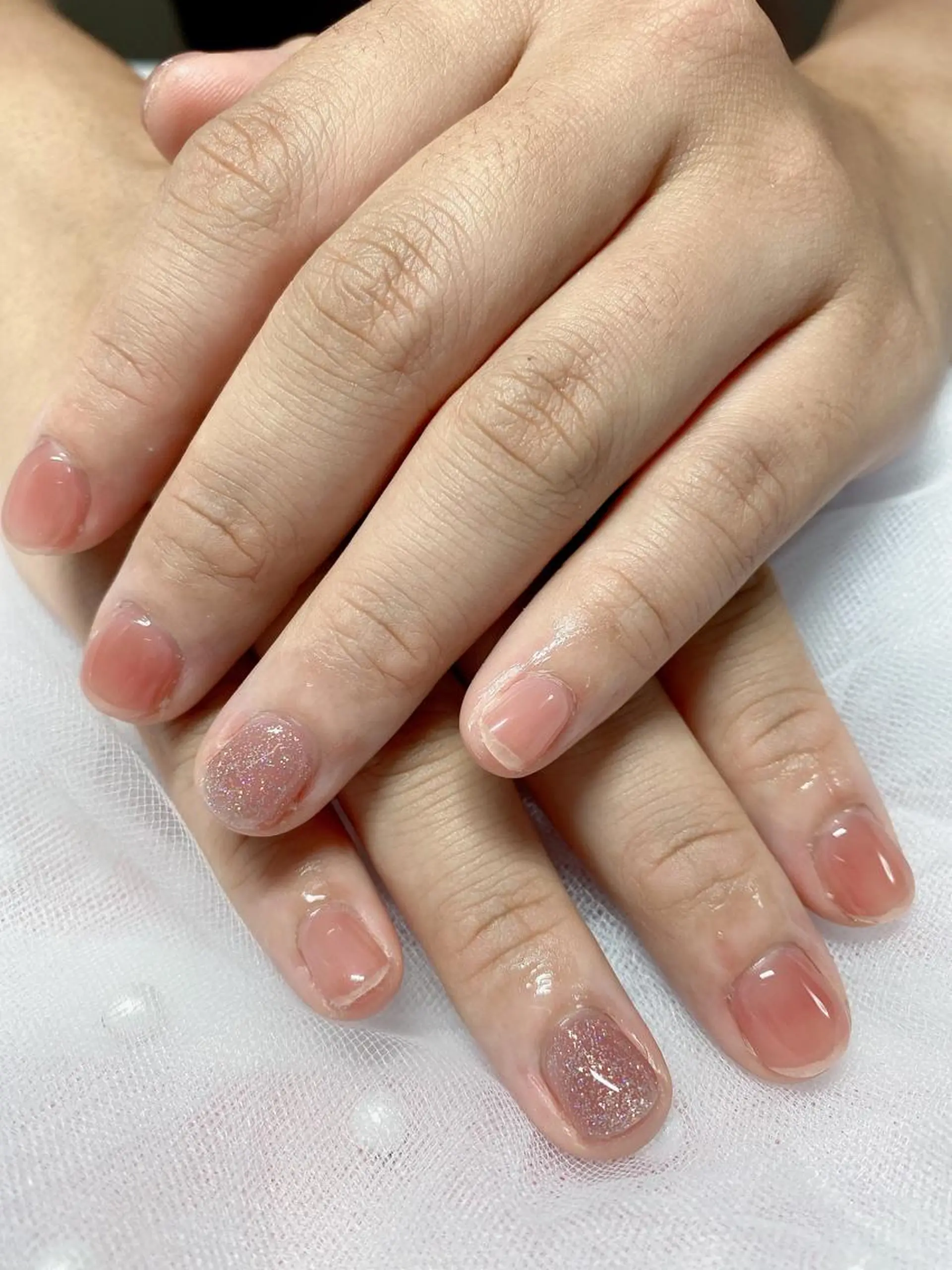 ネイル クリアネイル ワンカラーネイル Jasmine nailsalon所属・ジャスミン ネイルサロンのネイルデザイン