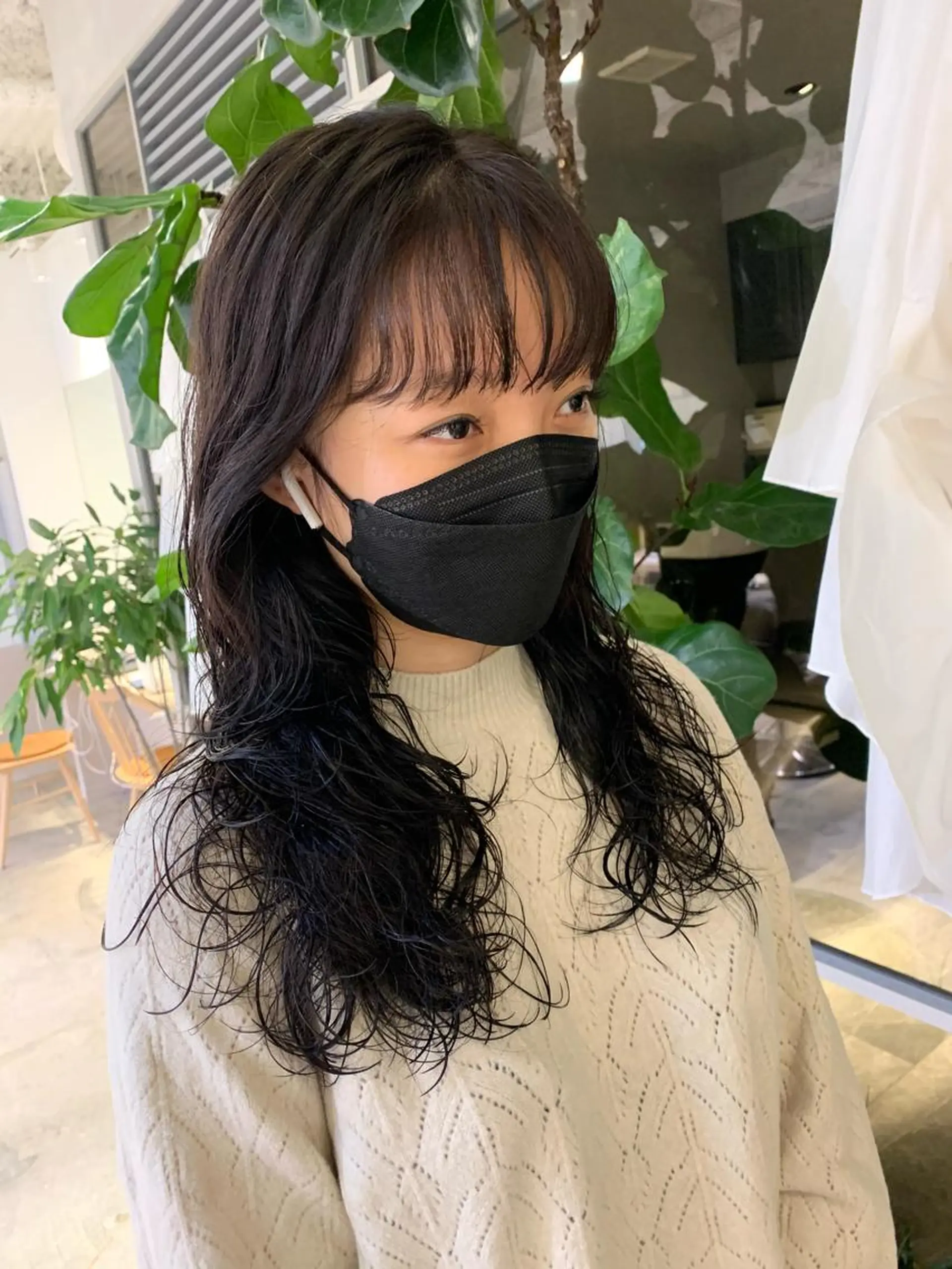 ロング パーマ ロング ウルフカット 鈴木 真司のヘアスタイル