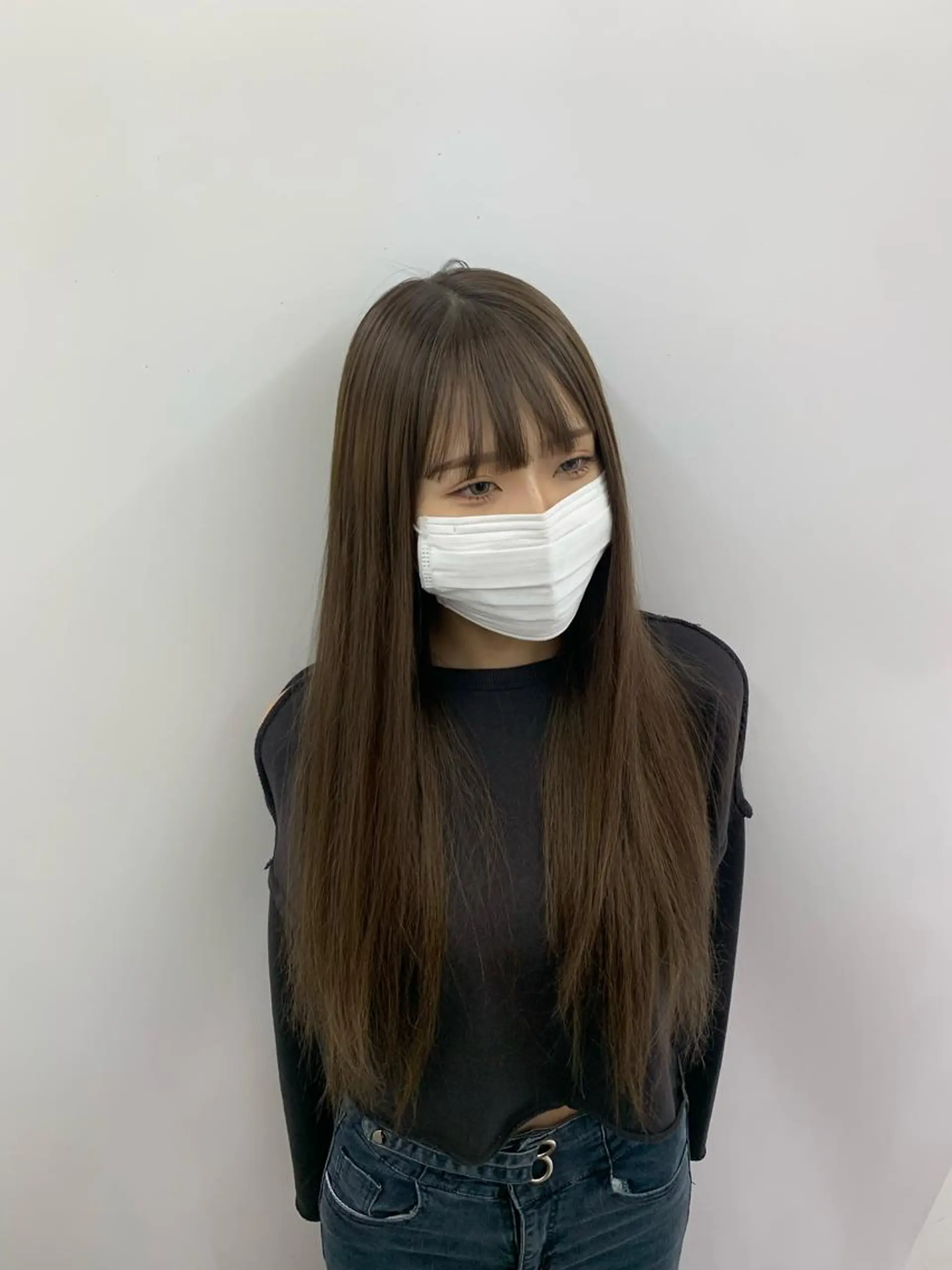 ロング 韓国ヘア×ハイトーン AYA💫のヘアスタイル