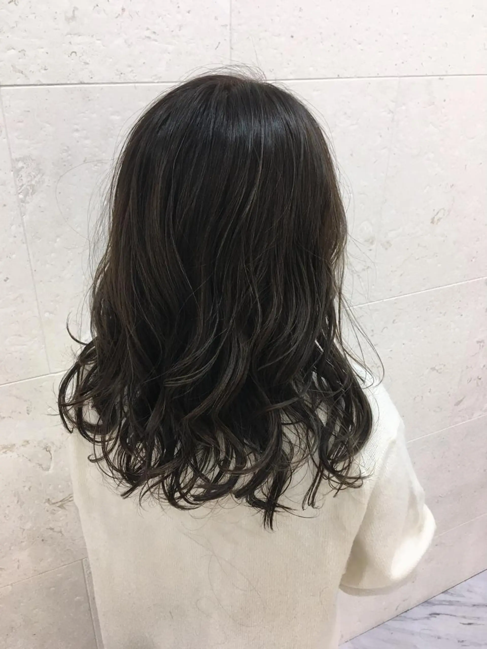 ロング カラー 斉藤 貴也のヘアスタイル