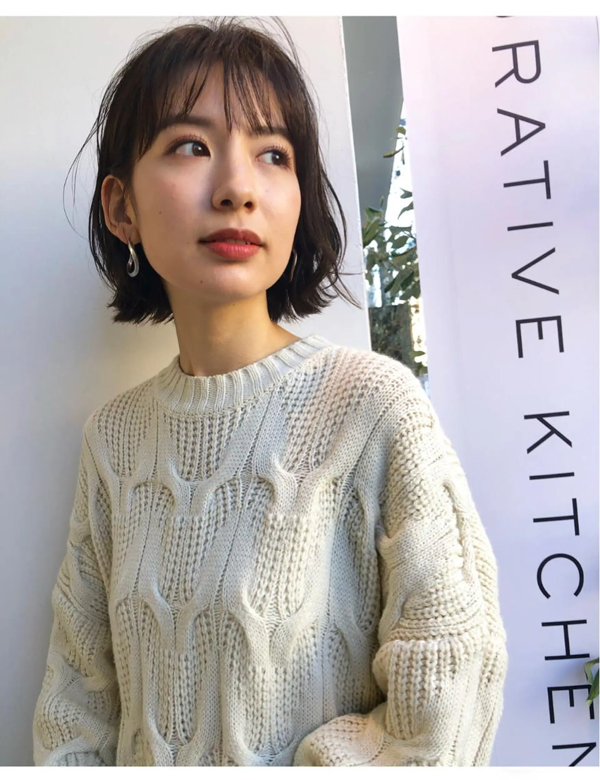 ミディアム カラー THE DAY所属・AKI HASHIMOTOのヘアスタイル