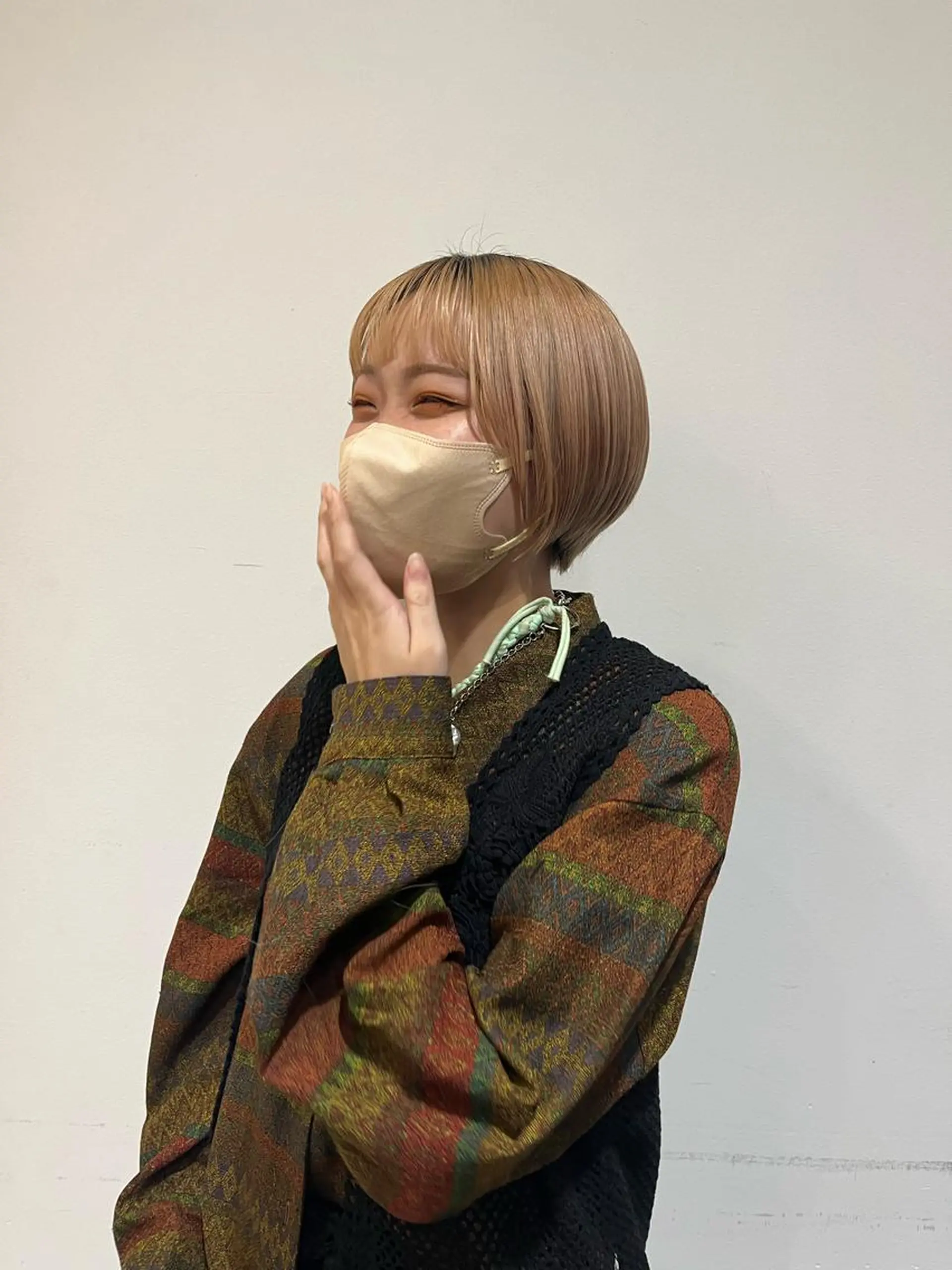 ショート 丸みショート ボブ ショートヘア 西崎 満里奈のヘアスタイル