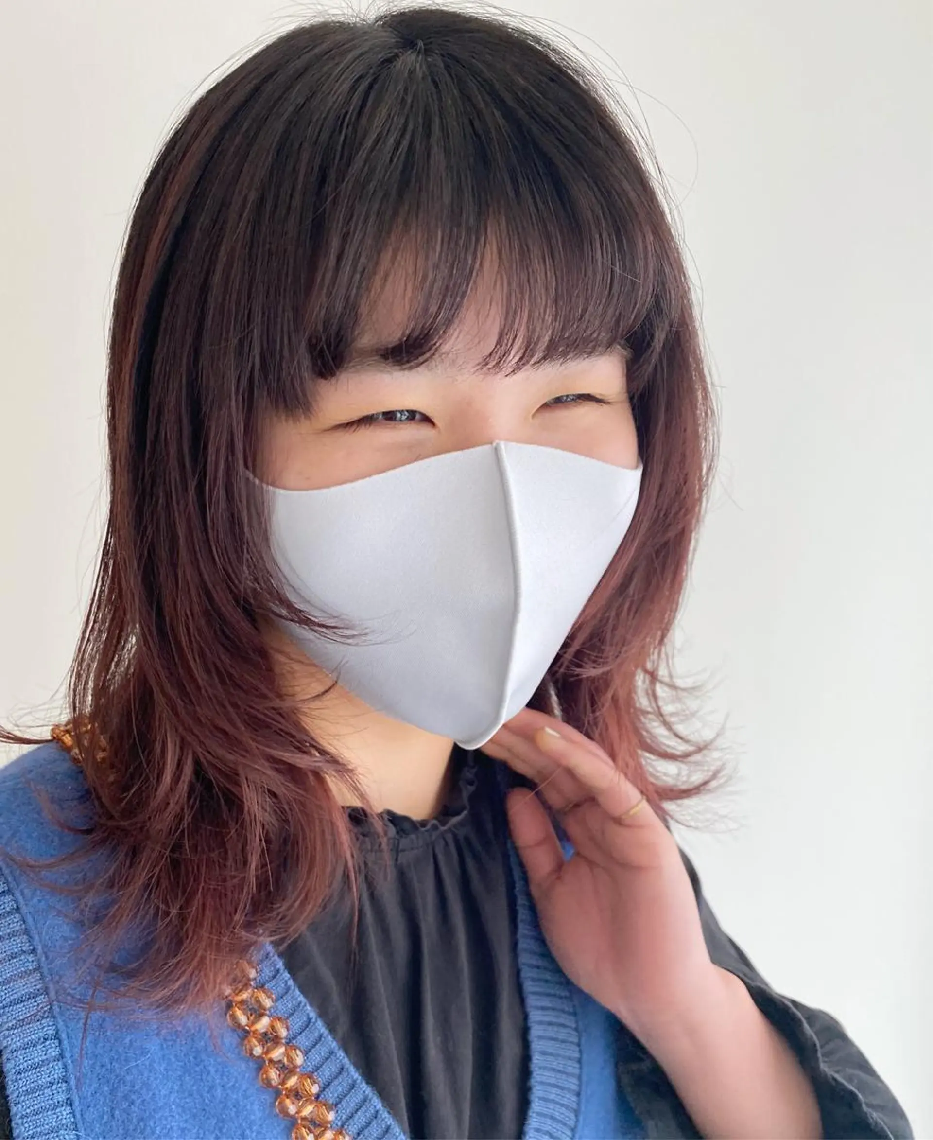 セミロング パーマ ウルフカット ホリイ ハルカのヘアスタイル