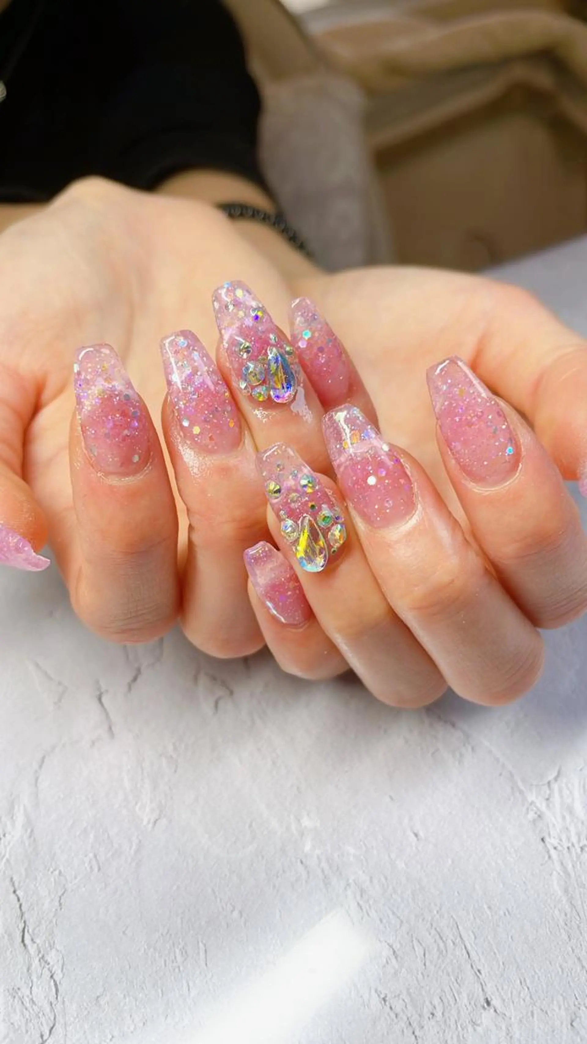 ネイル ワンカラーネイル ハンドネイル LaLa Peach 福岡のマツエク・マツパデザイン