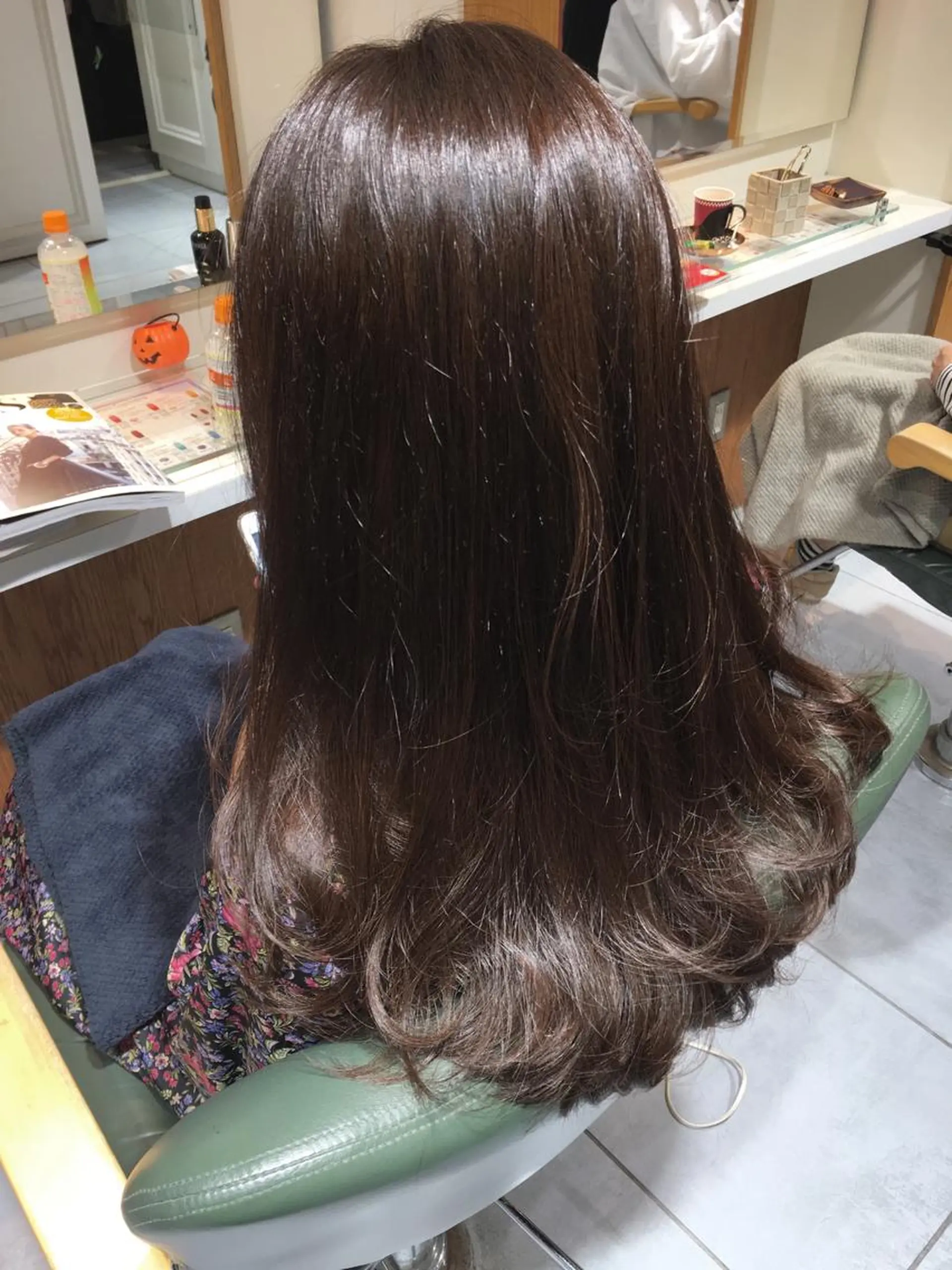 ロング カラー アディクシーカラー レイヤーカット ロング ローレイヤー トリートメント fukuyasu rikaのネイルデザイン