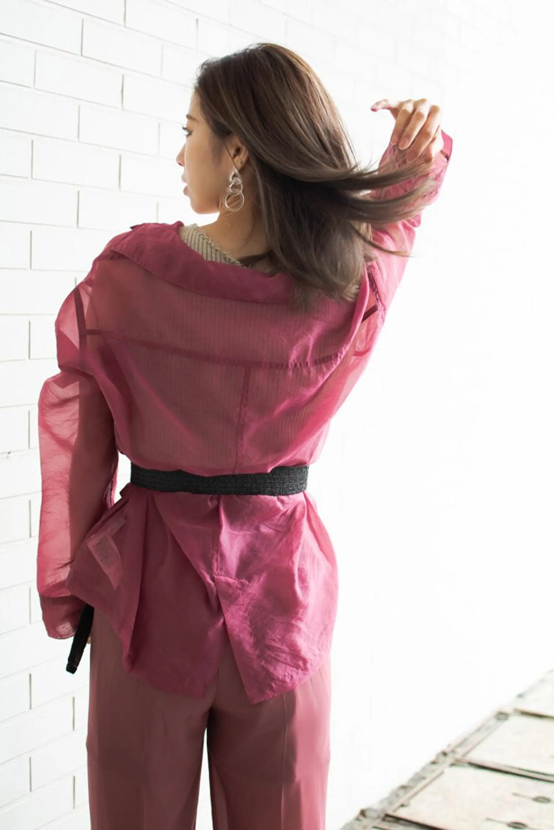 セミロング カラー ショートボブ ベージュカラー ブルーカラー ブルージュ グレージュ 撮影モデル 斉藤 正敏のその他イメージ