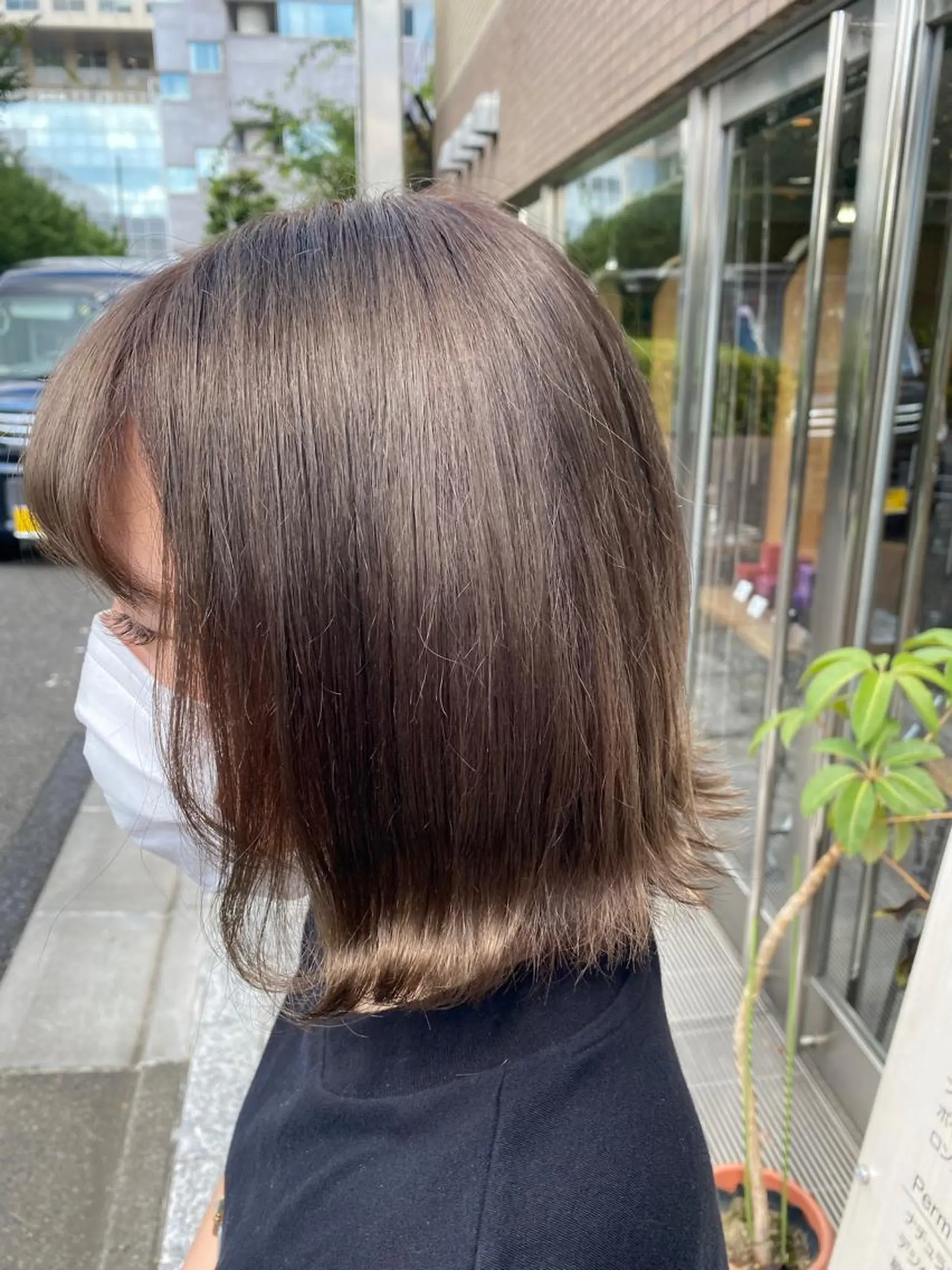 ショート 切りっぱなしボブ ボブ ELEN 新百合ヶ丘のヘアスタイル