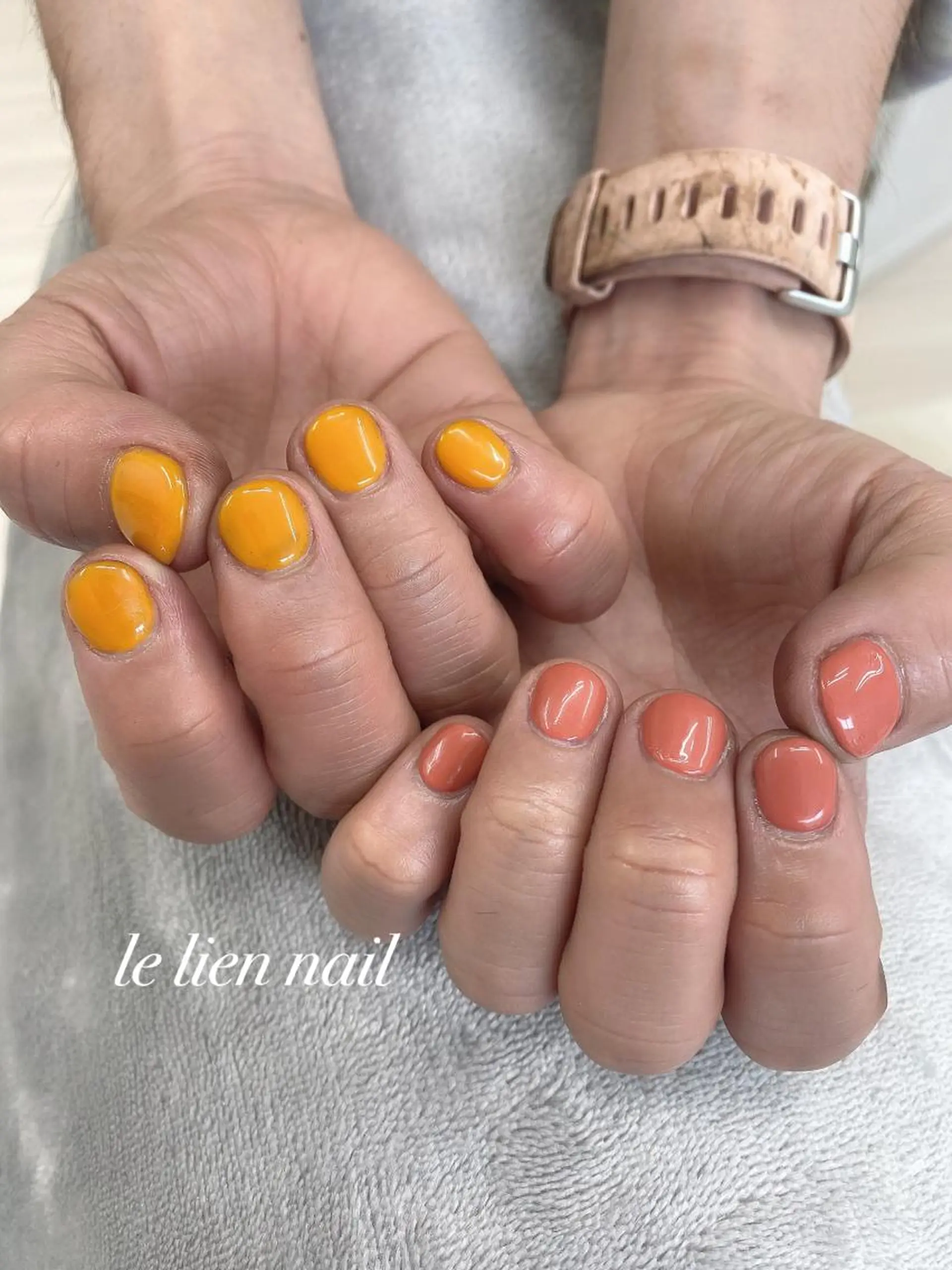 ネイル メンズネイル ワンカラーネイル ハンドネイル le lien nailのネイルデザイン
