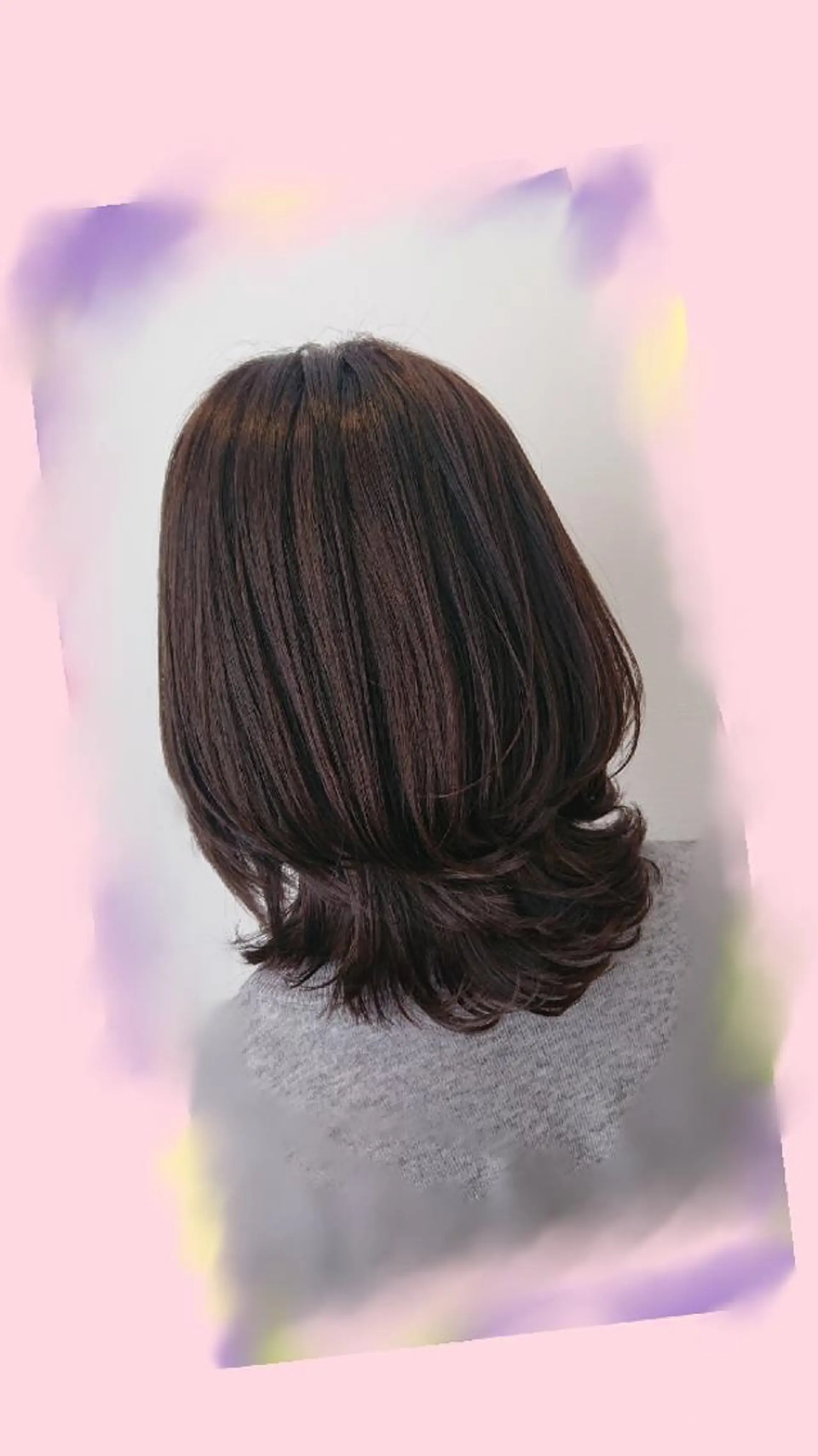 ミディアム くびれヘア 伸ばしかけ レイヤーカット ウルフカット ウルフレイヤー カット ヘアカラー トリートメント 松浦 美和【miwa】のヘアスタイル