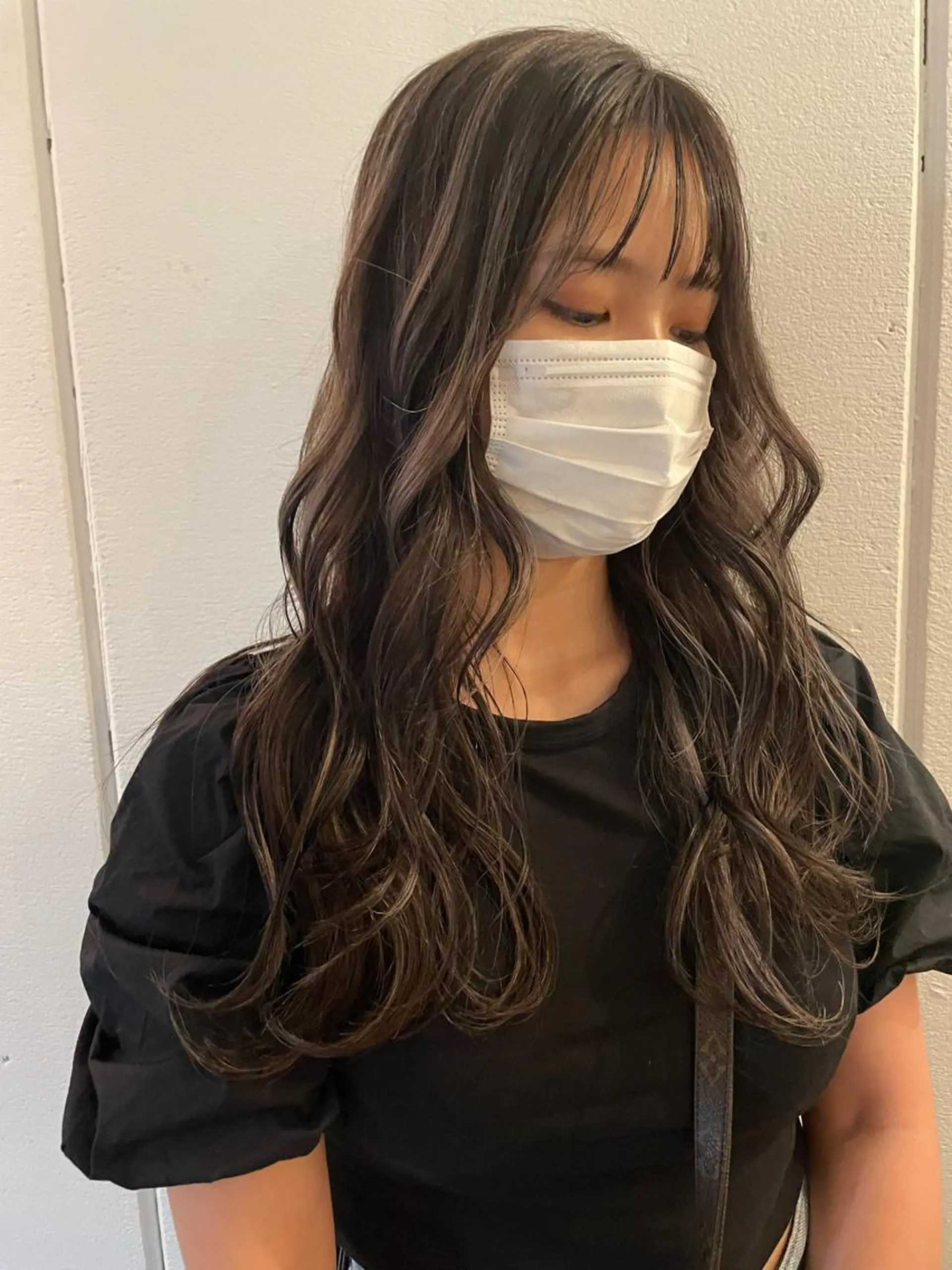 ロング カラー ヘアカラー 京都美容師 塩のヘアスタイル