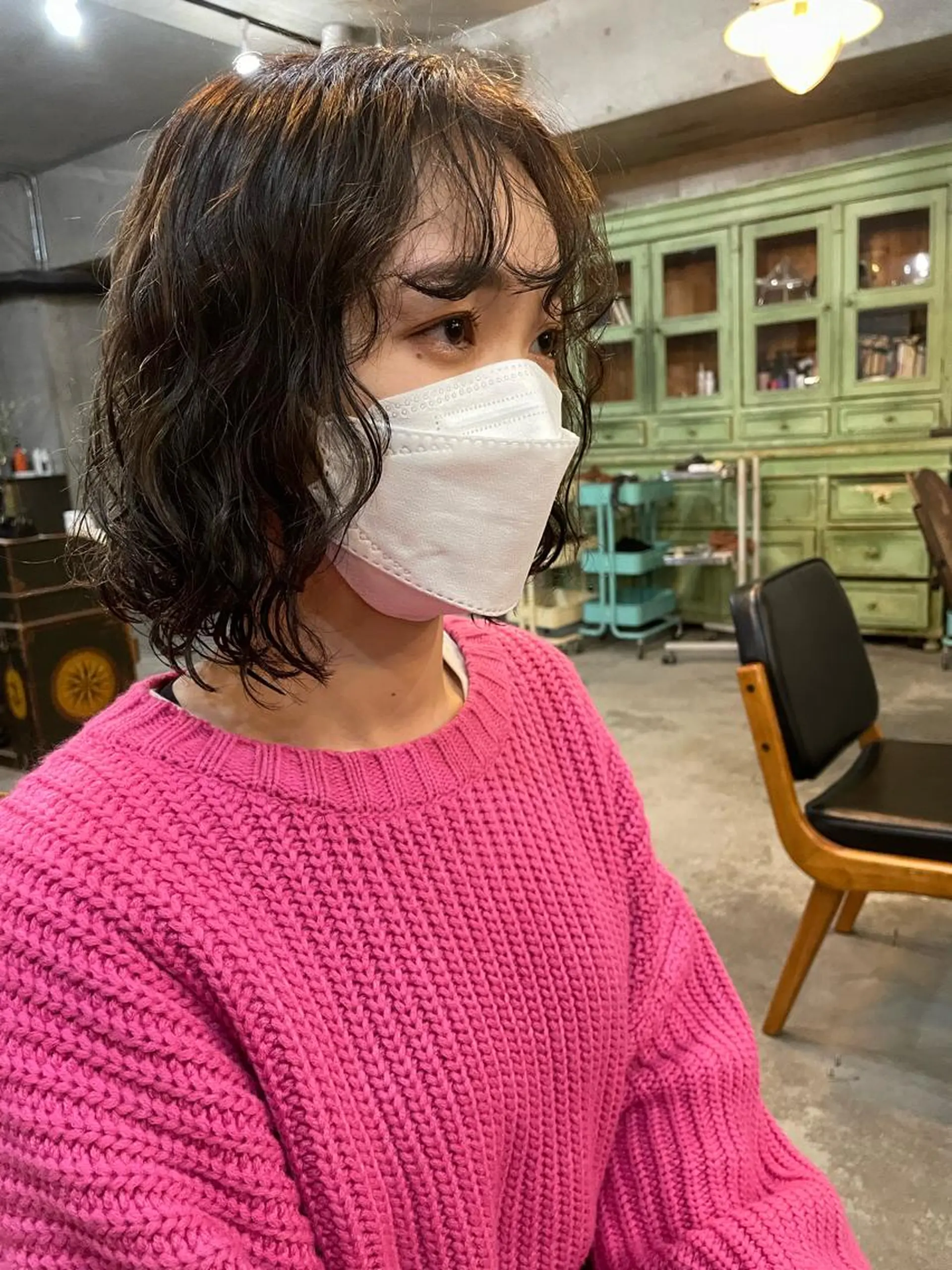 ショート カラー パーマ カット パーマ トリートメント 南堀江🌿パーマ Tetsu【テツ】のヘアスタイル