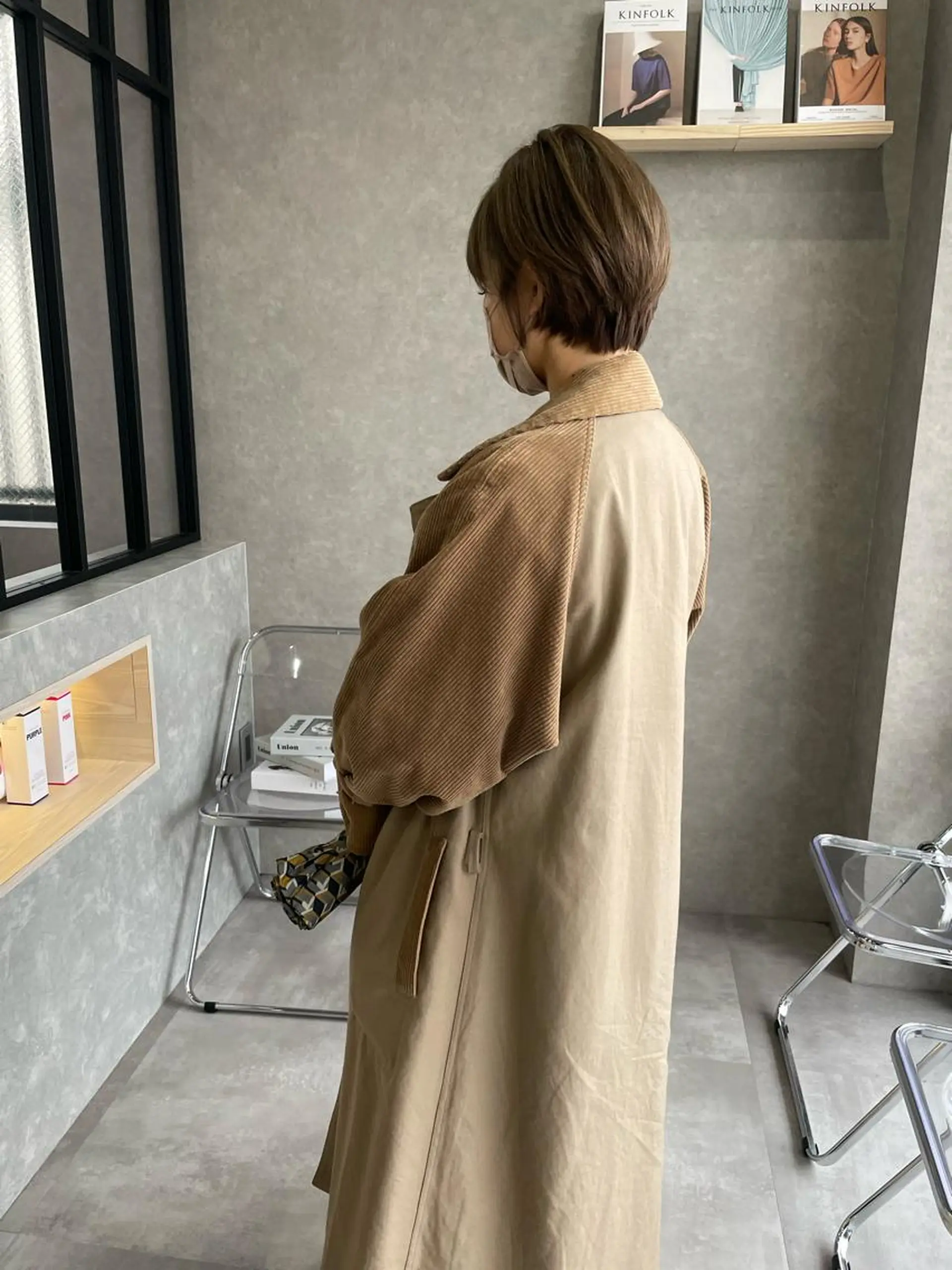 ショート シースルーバング ショートヘア ヘアカラー 河原 亮のヘアスタイル