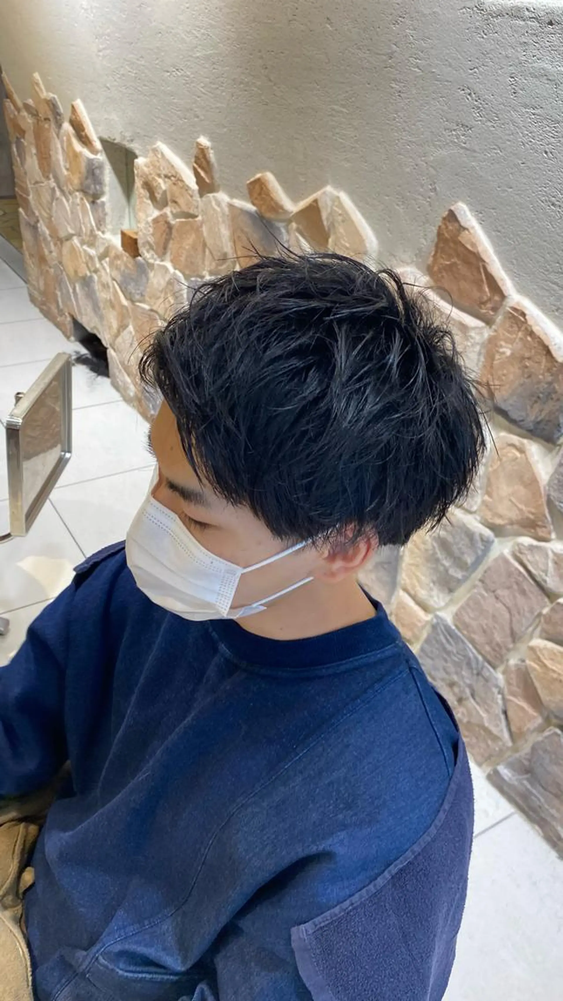 ショート メンズ シャドウパーマ 石見のヘアスタイル