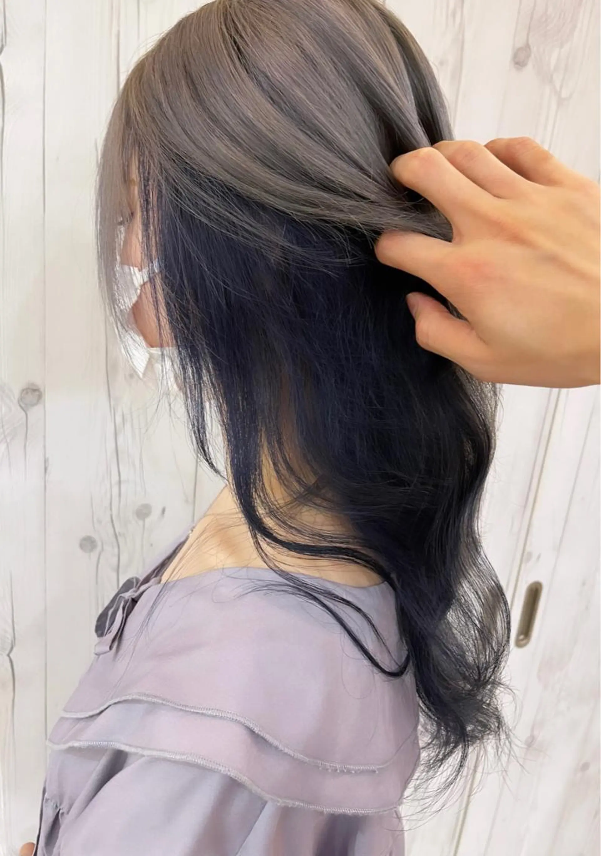 カラー ブルーカラー ヘアカラー 名古屋のピンク好き かずくん🦩のヘアスタイル